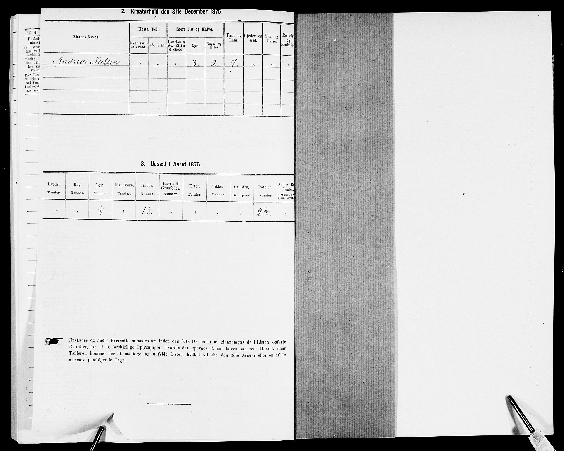 SAK, 1875 census for 1029P Sør-Audnedal, 1875, p. 1885