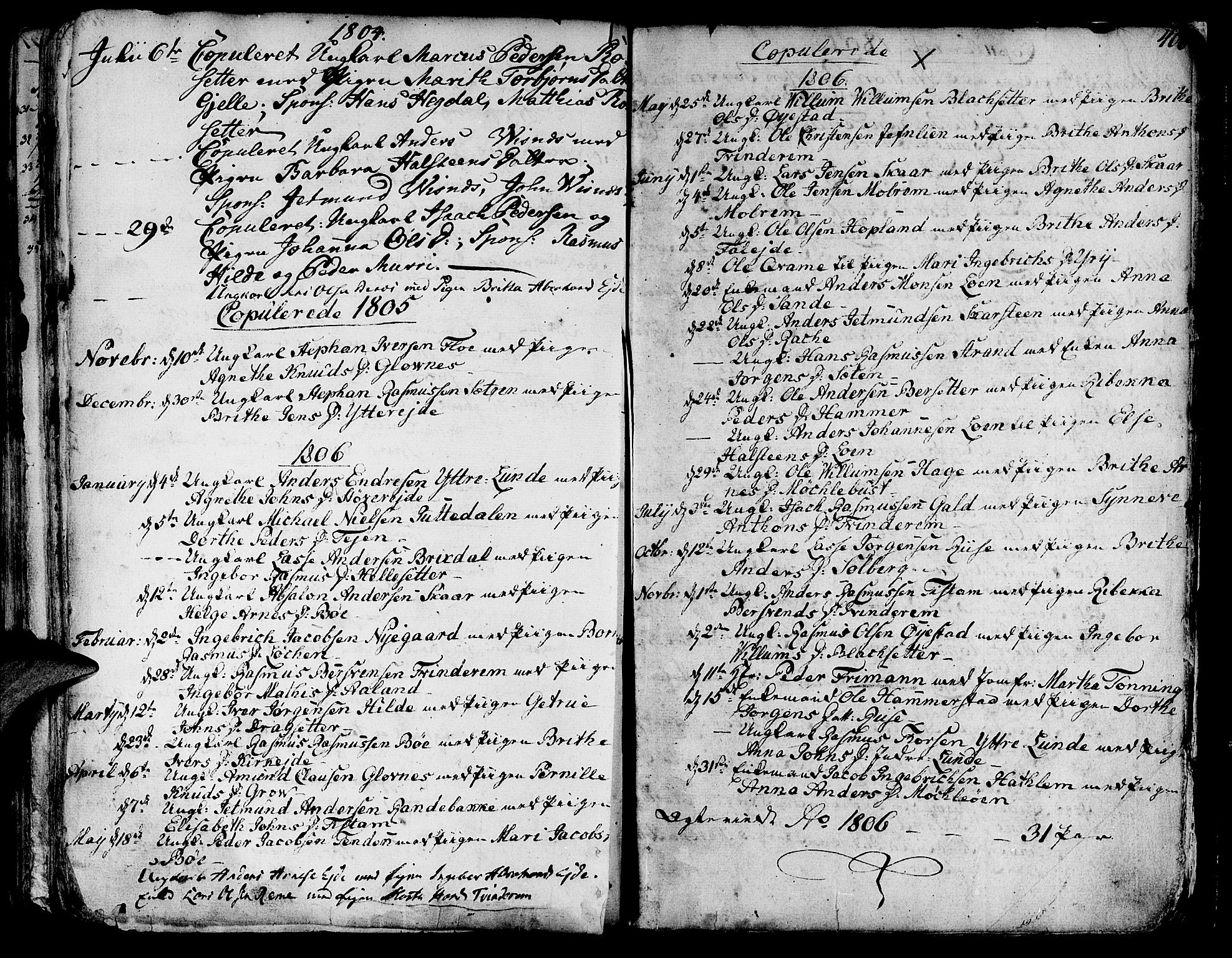 Innvik sokneprestembete, SAB/A-80501: Parish register (official) no. A 1, 1750-1816, p. 406