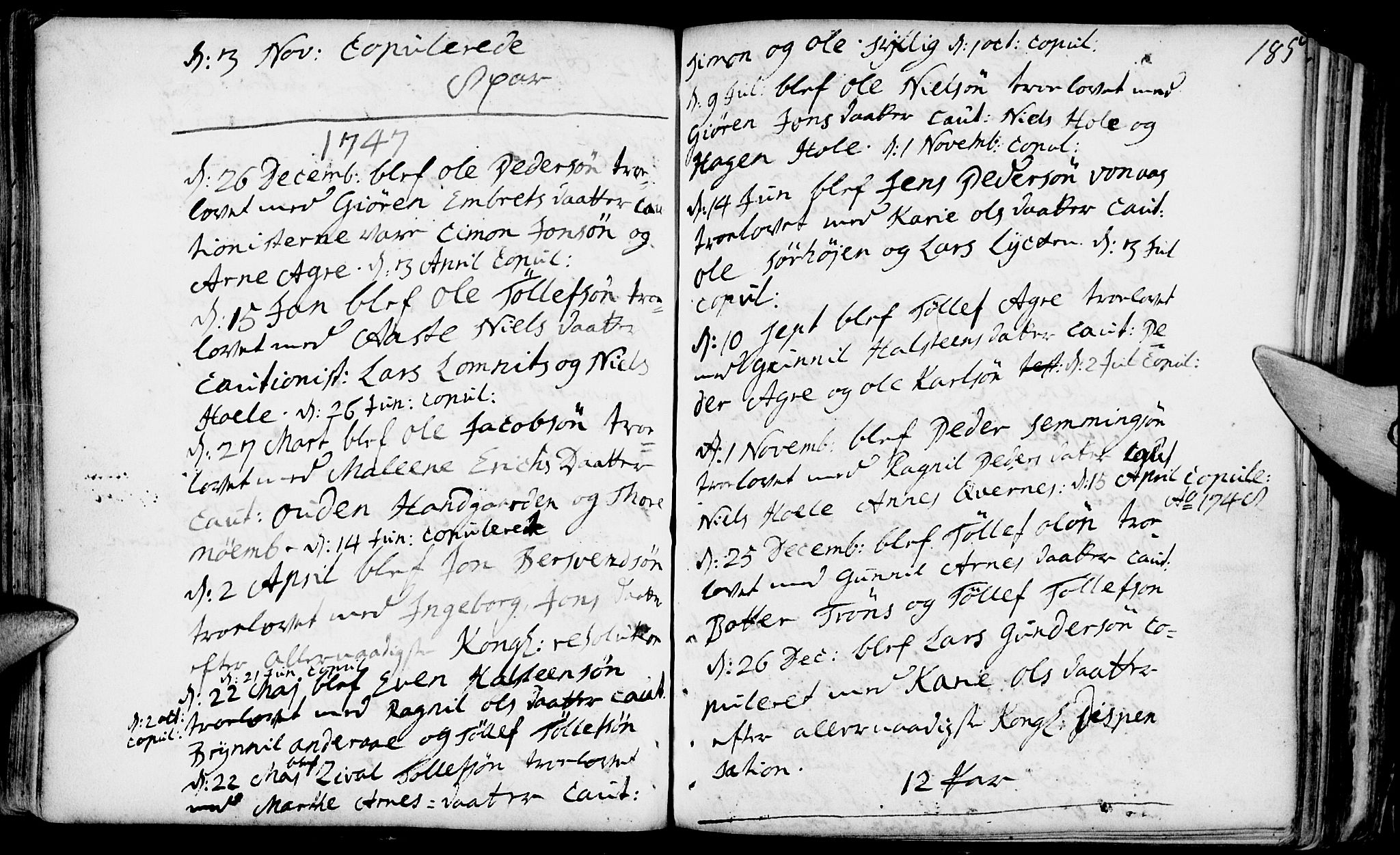 Rendalen prestekontor, AV/SAH-PREST-054/H/Ha/Haa/L0001: Parish register (official) no. 1, 1733-1787, p. 185
