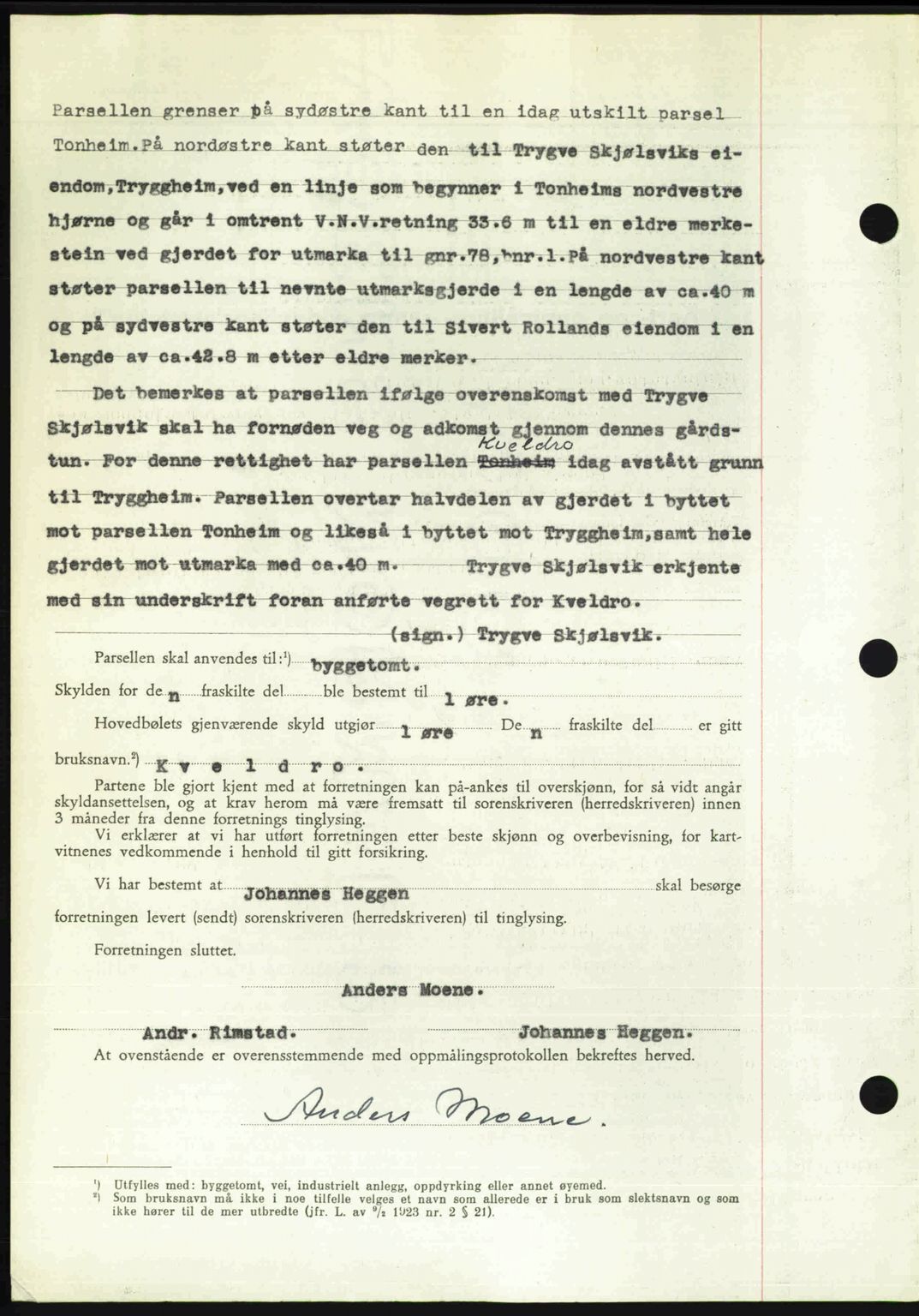 Nordmøre sorenskriveri, AV/SAT-A-4132/1/2/2Ca: Mortgage book no. A114, 1950-1950, Diary no: : 766/1950