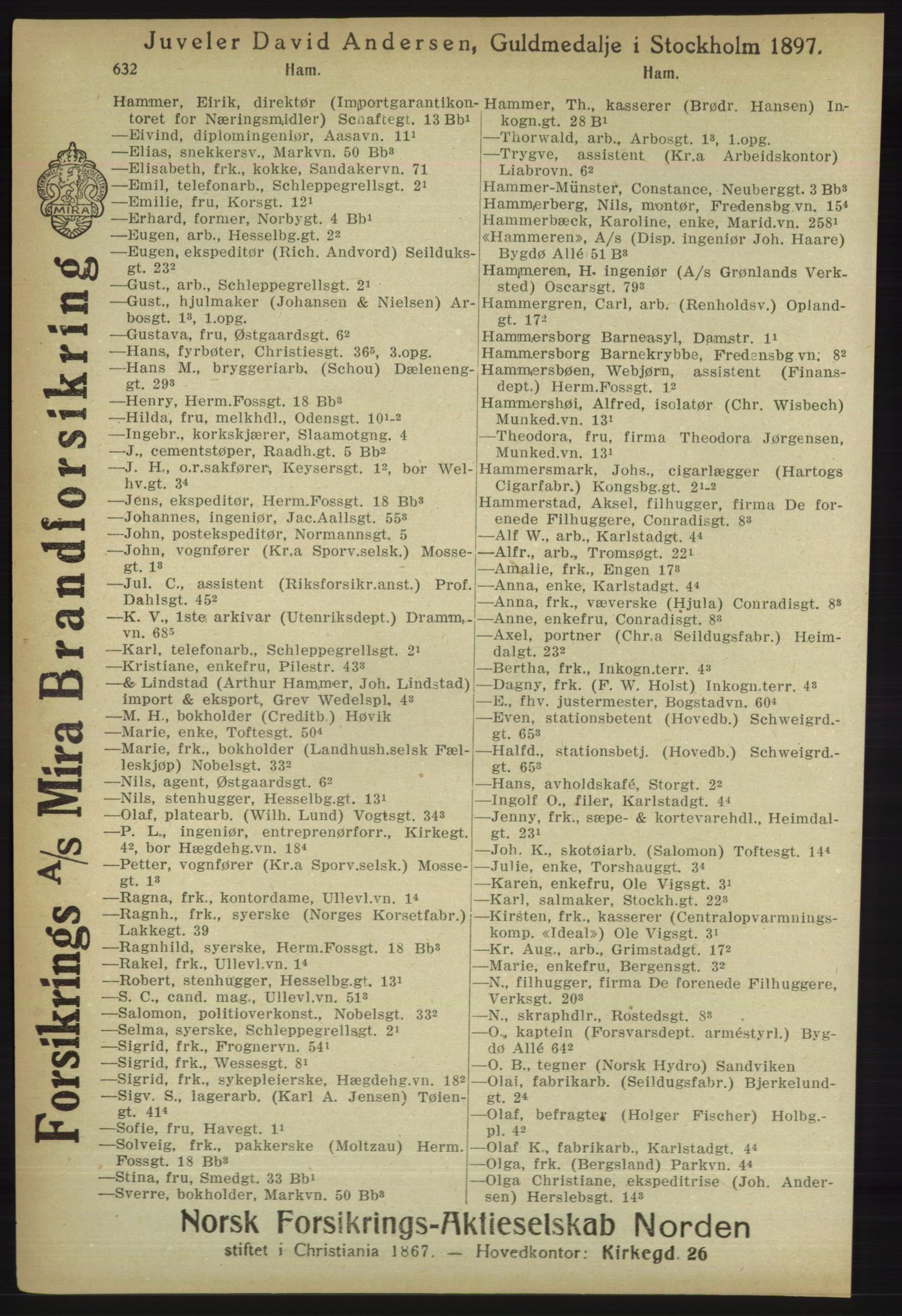 Kristiania/Oslo adressebok, PUBL/-, 1918, p. 657