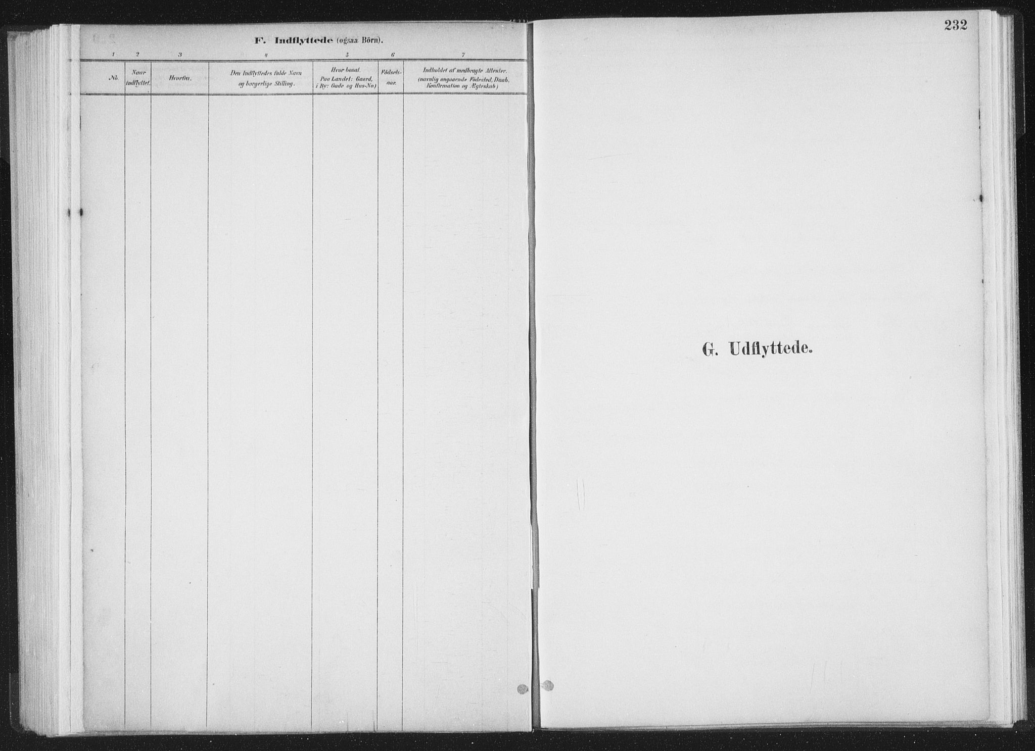 Ministerialprotokoller, klokkerbøker og fødselsregistre - Møre og Romsdal, SAT/A-1454/564/L0740: Parish register (official) no. 564A01, 1880-1899, p. 232