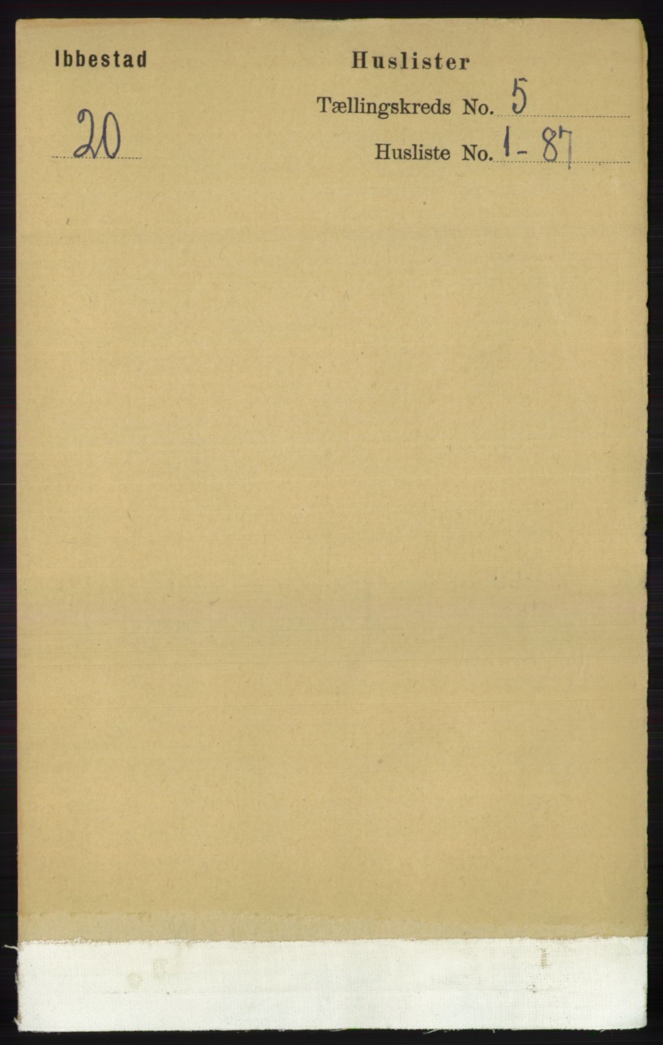 RA, 1891 census for 1917 Ibestad, 1891, p. 2842