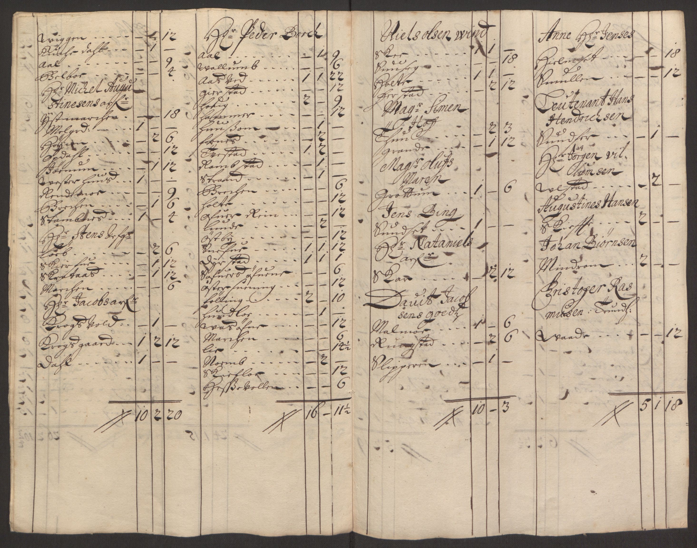 Rentekammeret inntil 1814, Reviderte regnskaper, Fogderegnskap, AV/RA-EA-4092/R63/L4308: Fogderegnskap Inderøy, 1692-1694, p. 438