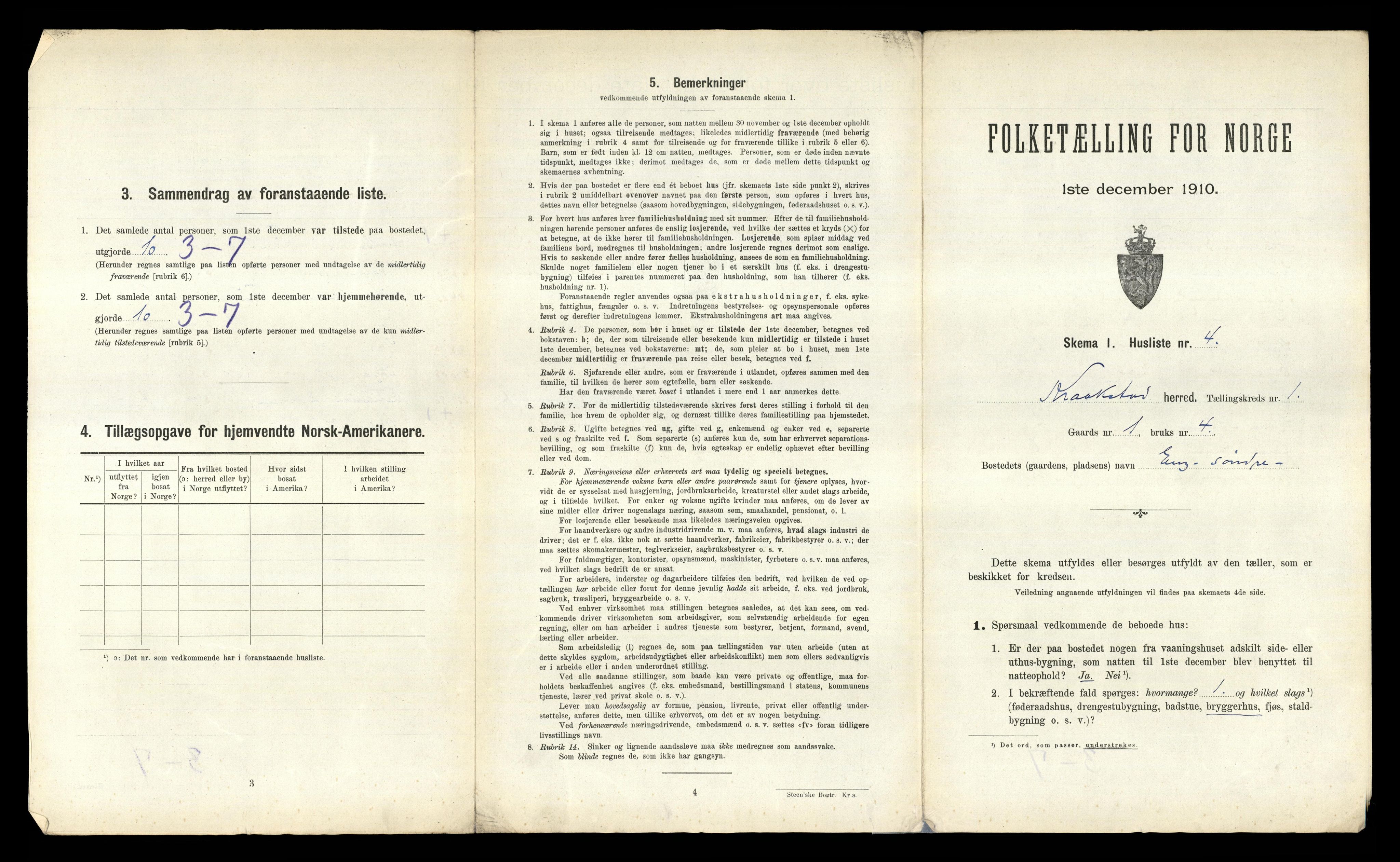 RA, 1910 census for Kråkstad, 1910, p. 41