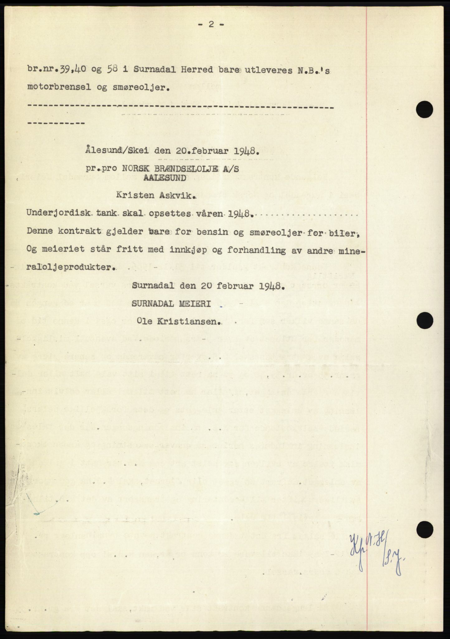 Nordmøre sorenskriveri, AV/SAT-A-4132/1/2/2Ca: Mortgage book no. B98, 1948-1948, Diary no: : 763/1948