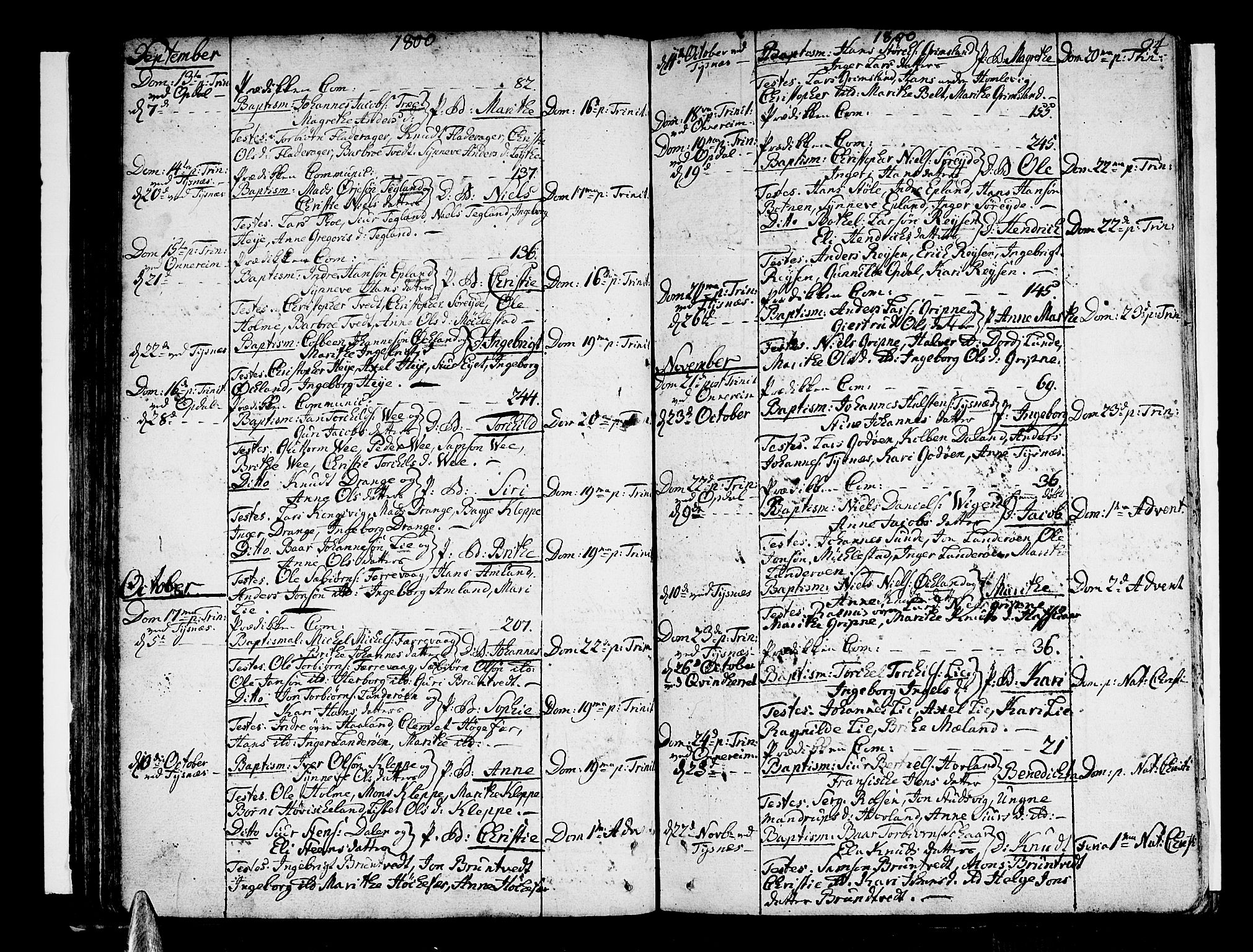 Tysnes sokneprestembete, AV/SAB-A-78601/H/Haa: Parish register (official) no. A 2 /1, 1732-1804, p. 94