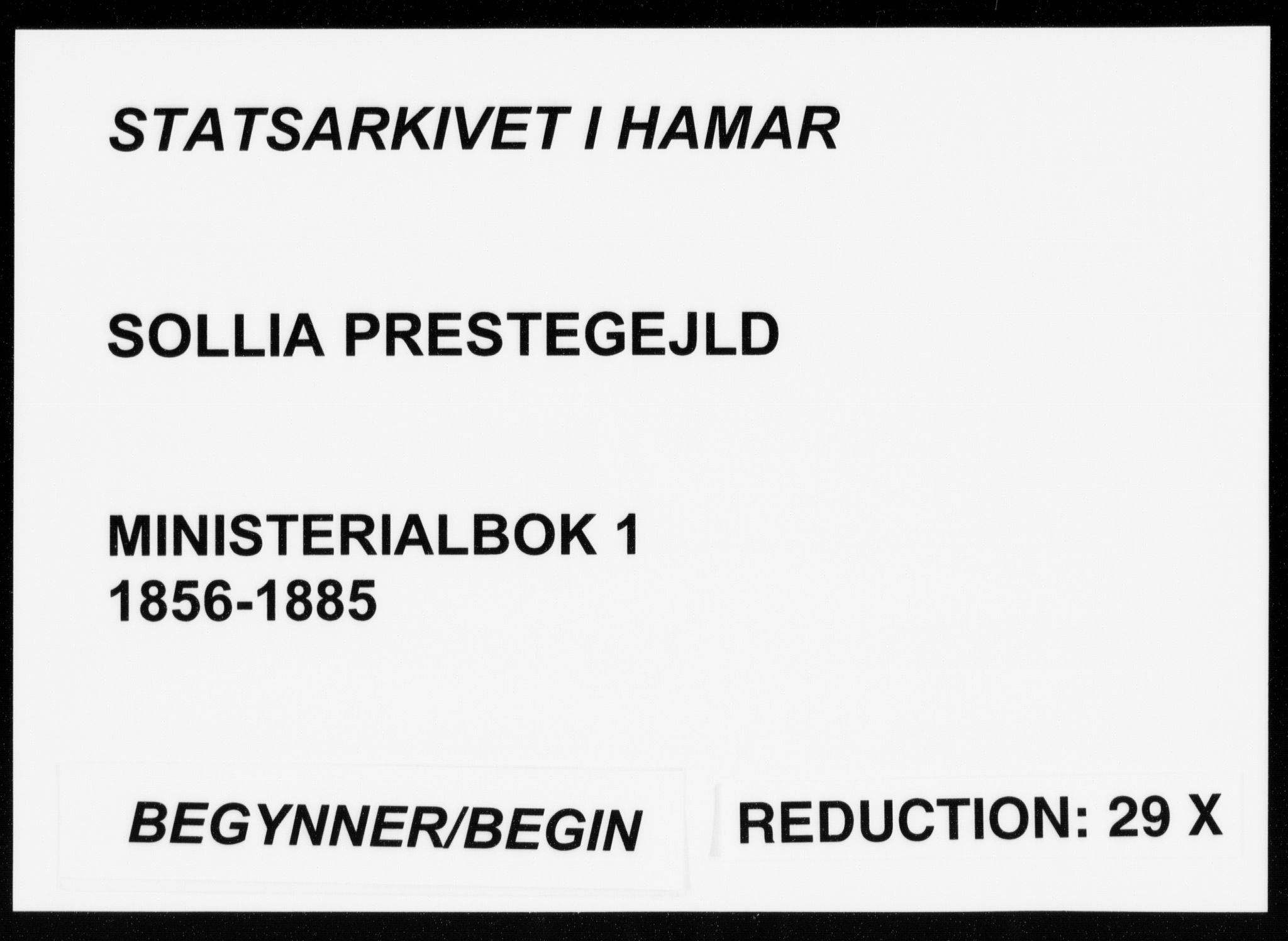 Sollia prestekontor, SAH/PREST-050/H/Ha/Haa/L0001: Parish register (official) no. 1, 1856-1885