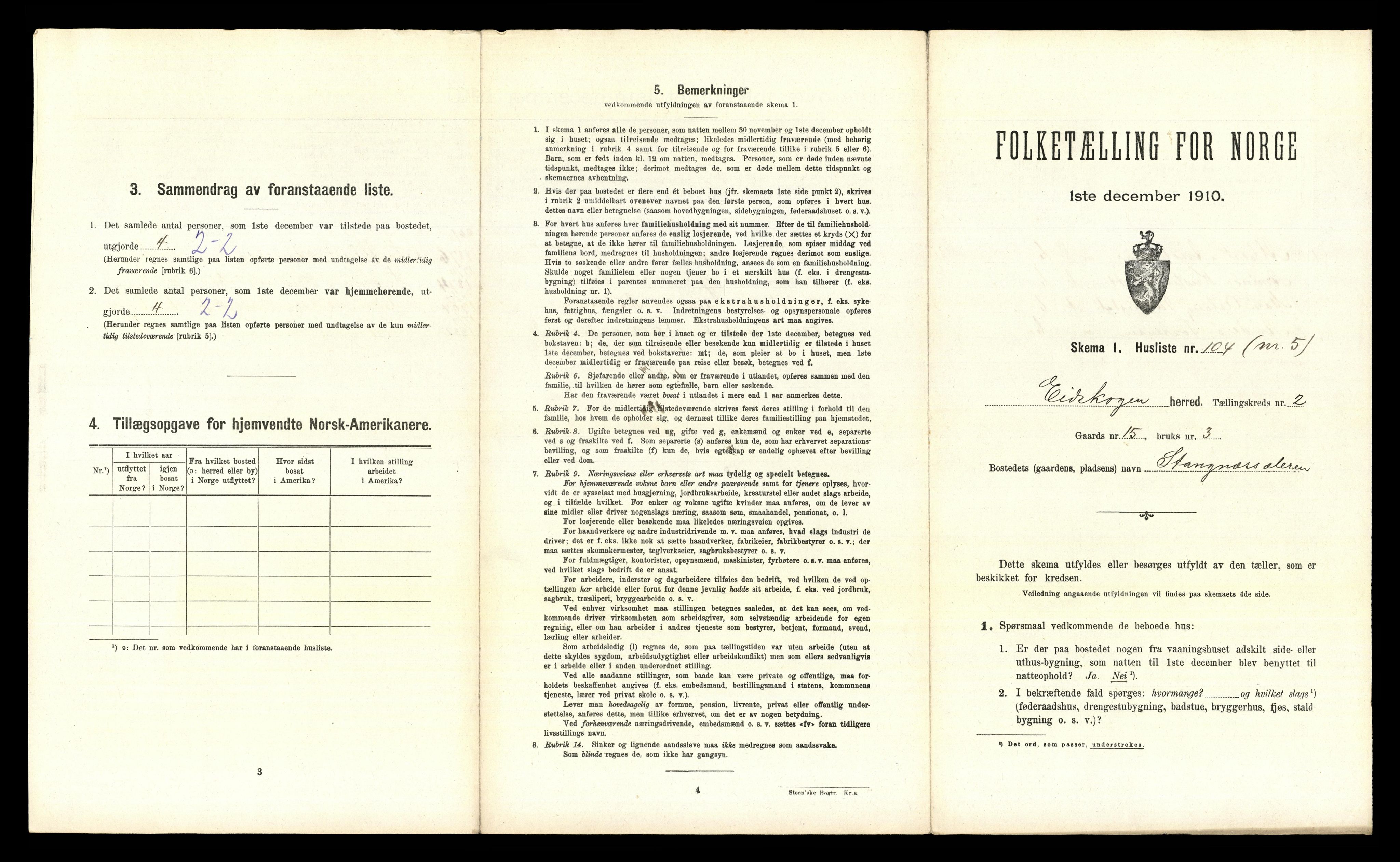 RA, 1910 census for Eidskog, 1910, p. 360