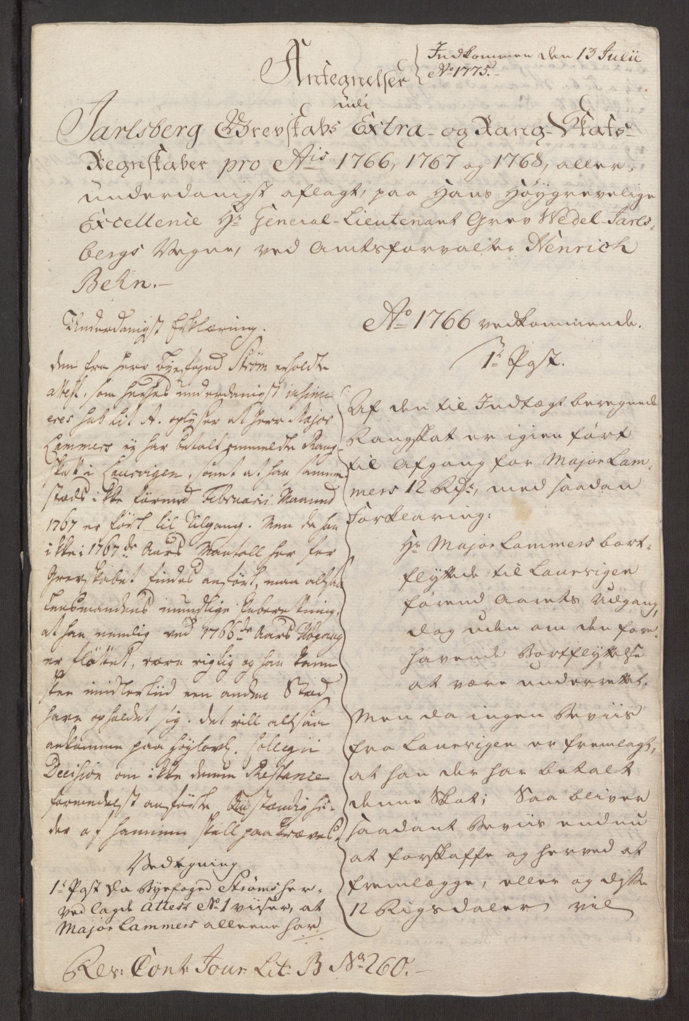 Rentekammeret inntil 1814, Reviderte regnskaper, Fogderegnskap, RA/EA-4092/R32/L1960: Ekstraskatten Jarlsberg grevskap, 1762-1772, p. 154