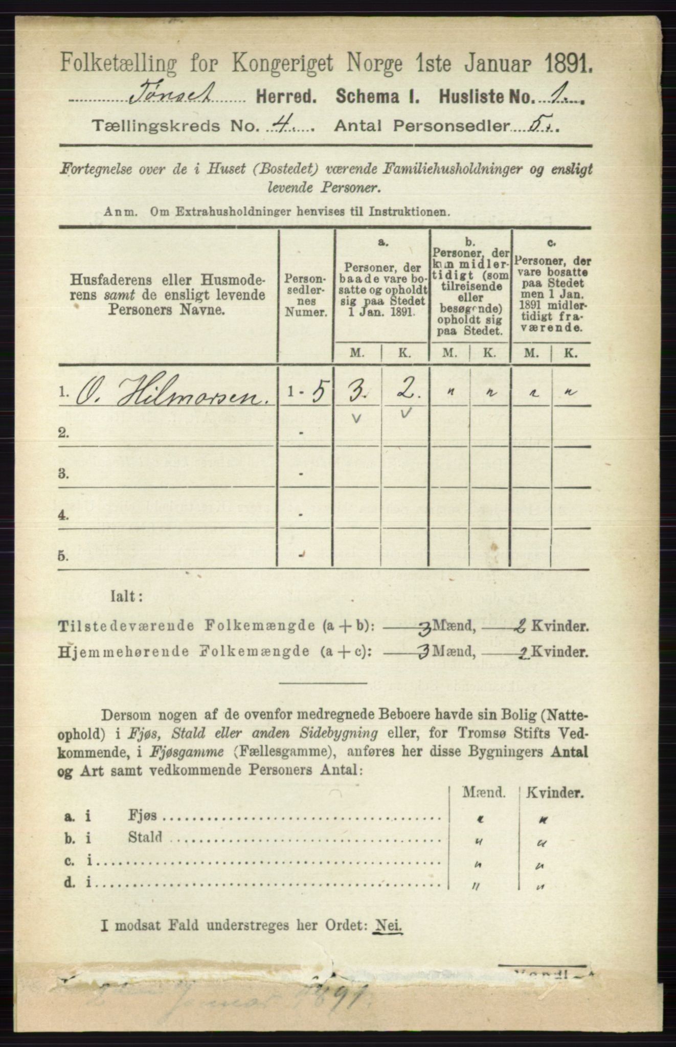 RA, 1891 census for 0437 Tynset, 1891, p. 731