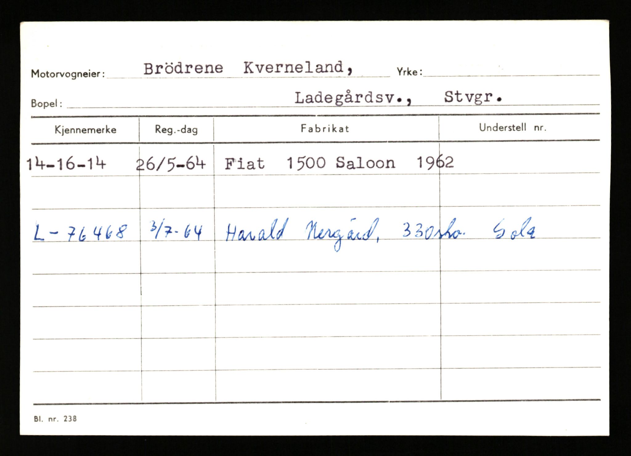 Stavanger trafikkstasjon, AV/SAST-A-101942/0/G/L0010: Registreringsnummer: 130000 - 239953, 1930-1971, p. 399