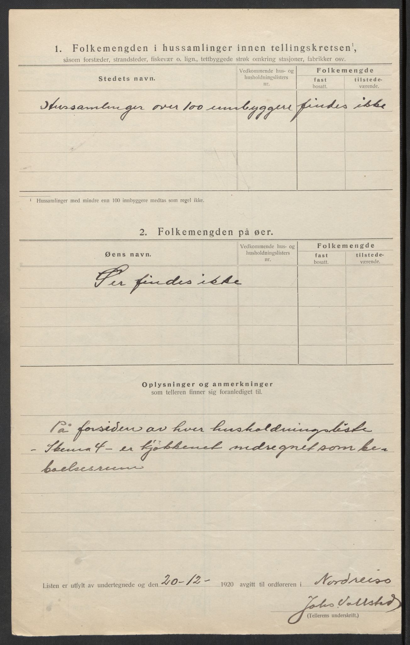 SATØ, 1920 census for Nordreisa, 1920, p. 14