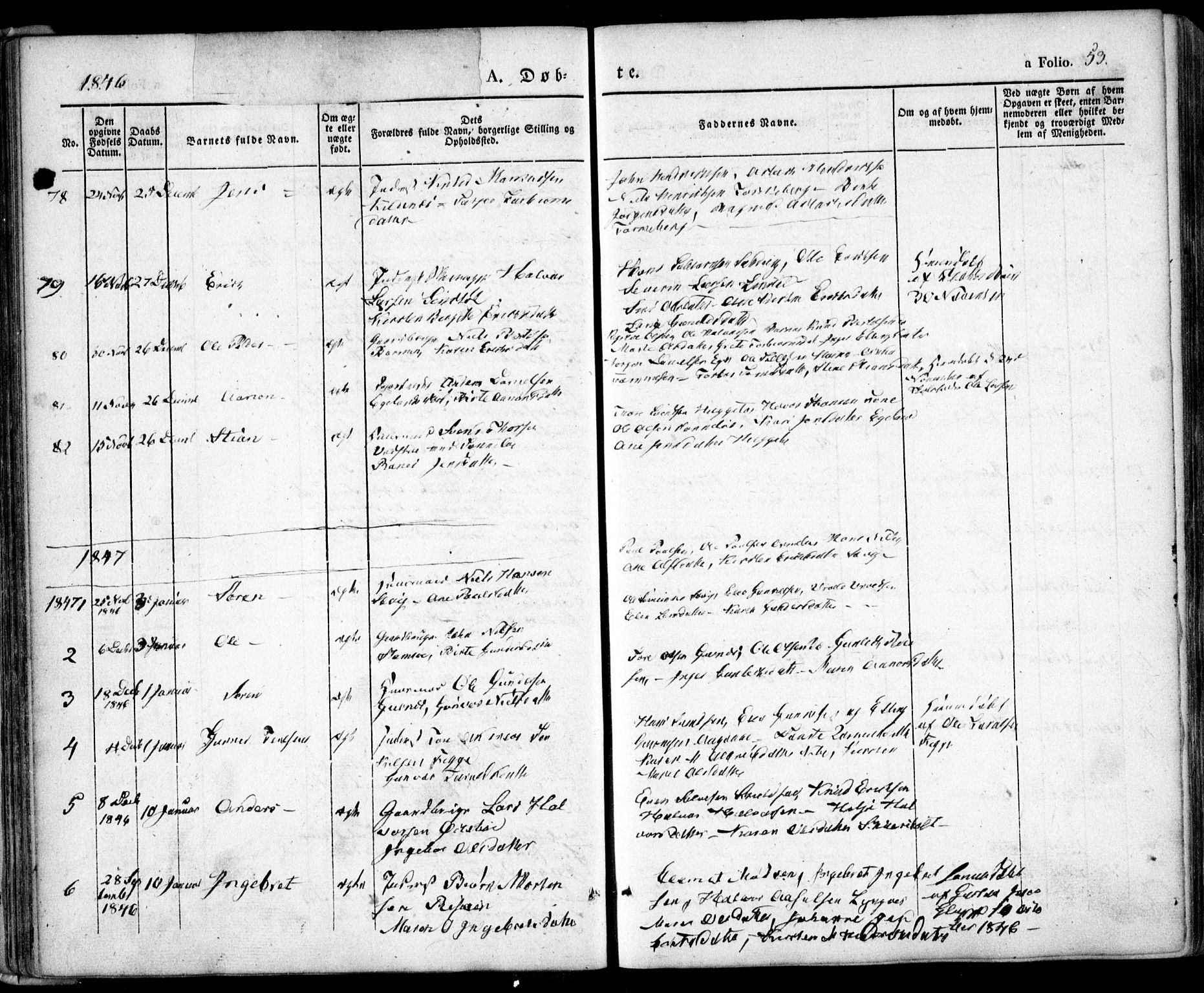 Søndeled sokneprestkontor, SAK/1111-0038/F/Fa/L0002: Parish register (official) no. A 2, 1839-1860, p. 53