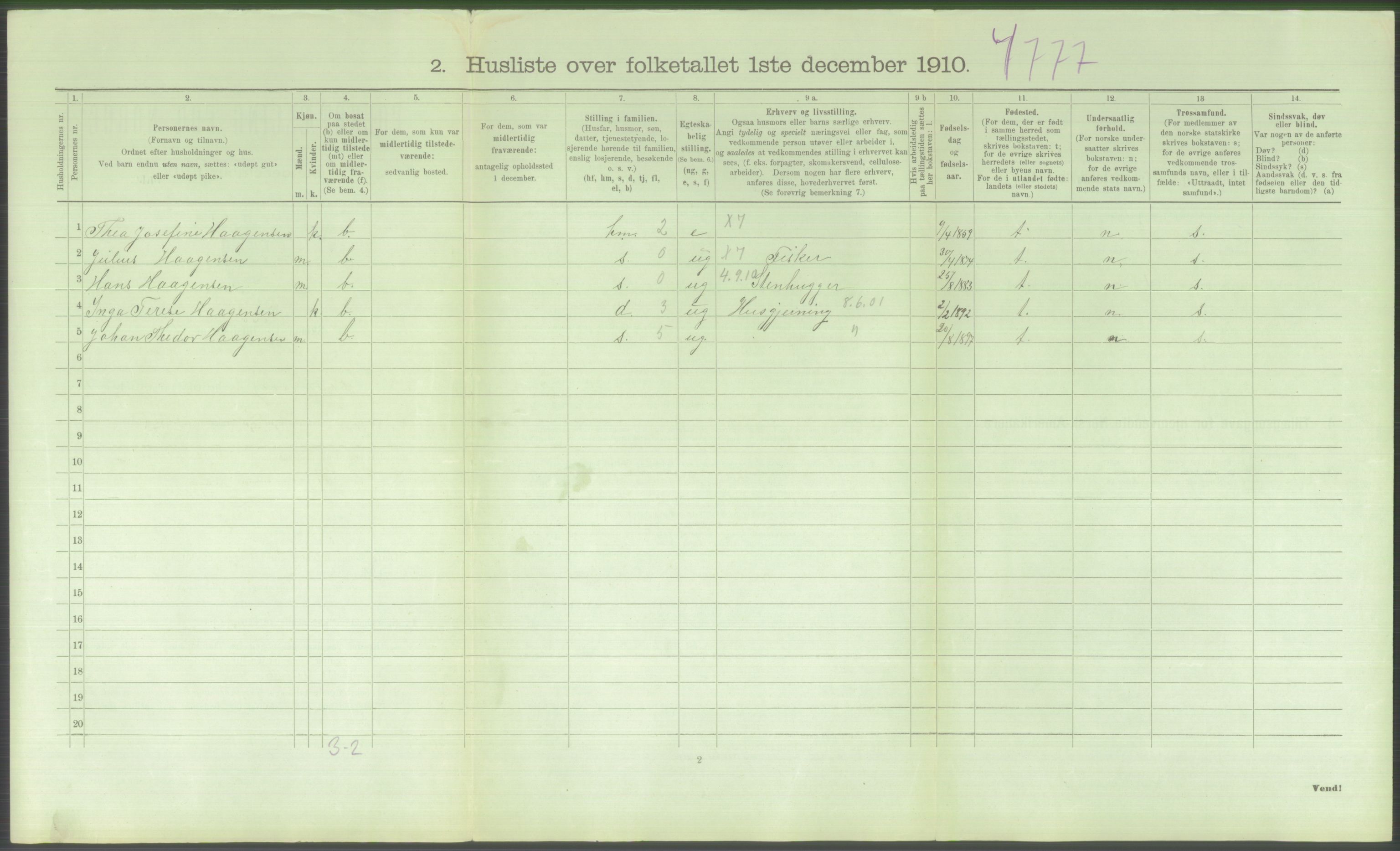 RA, 1910 census for Kråkerøy, 1910, p. 689