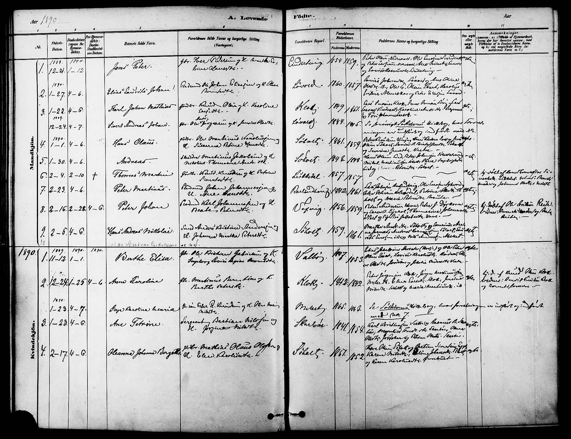 Ministerialprotokoller, klokkerbøker og fødselsregistre - Møre og Romsdal, SAT/A-1454/522/L0315: Parish register (official) no. 522A10, 1878-1890