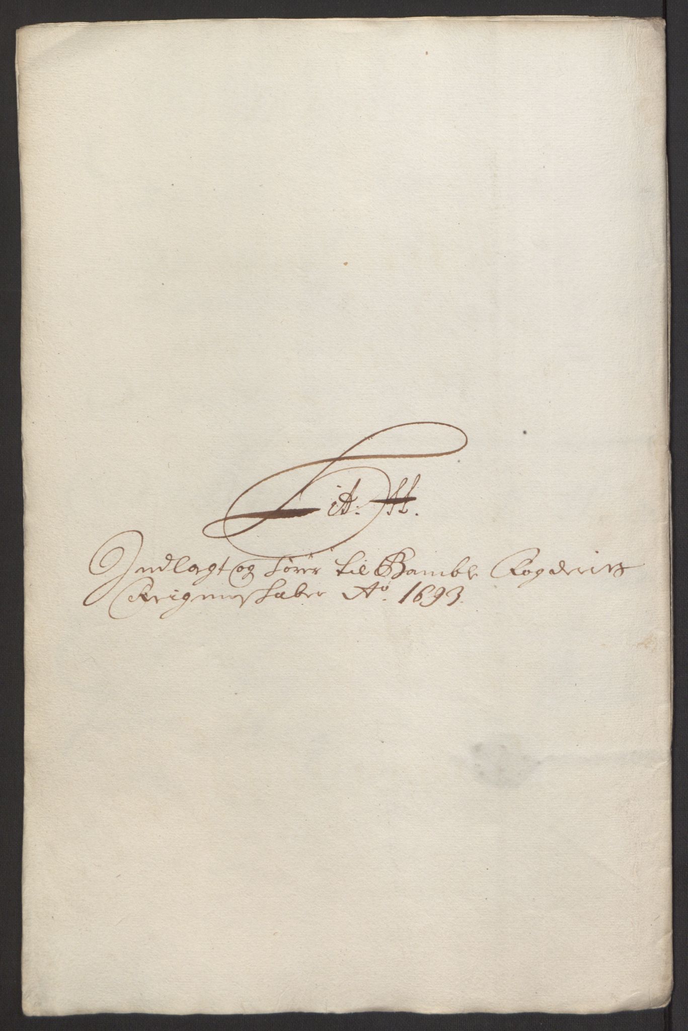 Rentekammeret inntil 1814, Reviderte regnskaper, Fogderegnskap, AV/RA-EA-4092/R34/L2052: Fogderegnskap Bamble, 1692-1693, p. 366