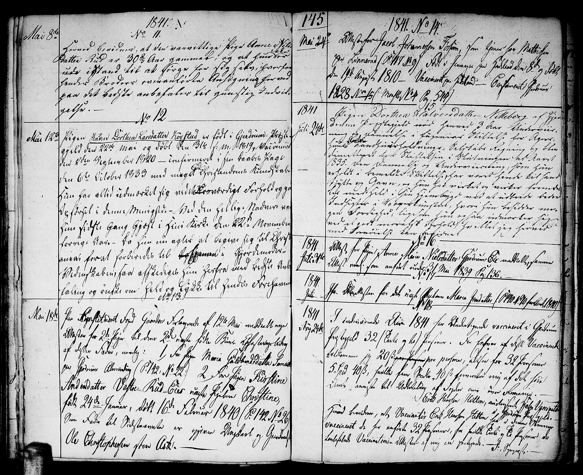 Gjerdrum prestekontor Kirkebøker, AV/SAO-A-10412b/F/Fa/L0003: Parish register (official) no. I 3, 1798-1815, p. 145