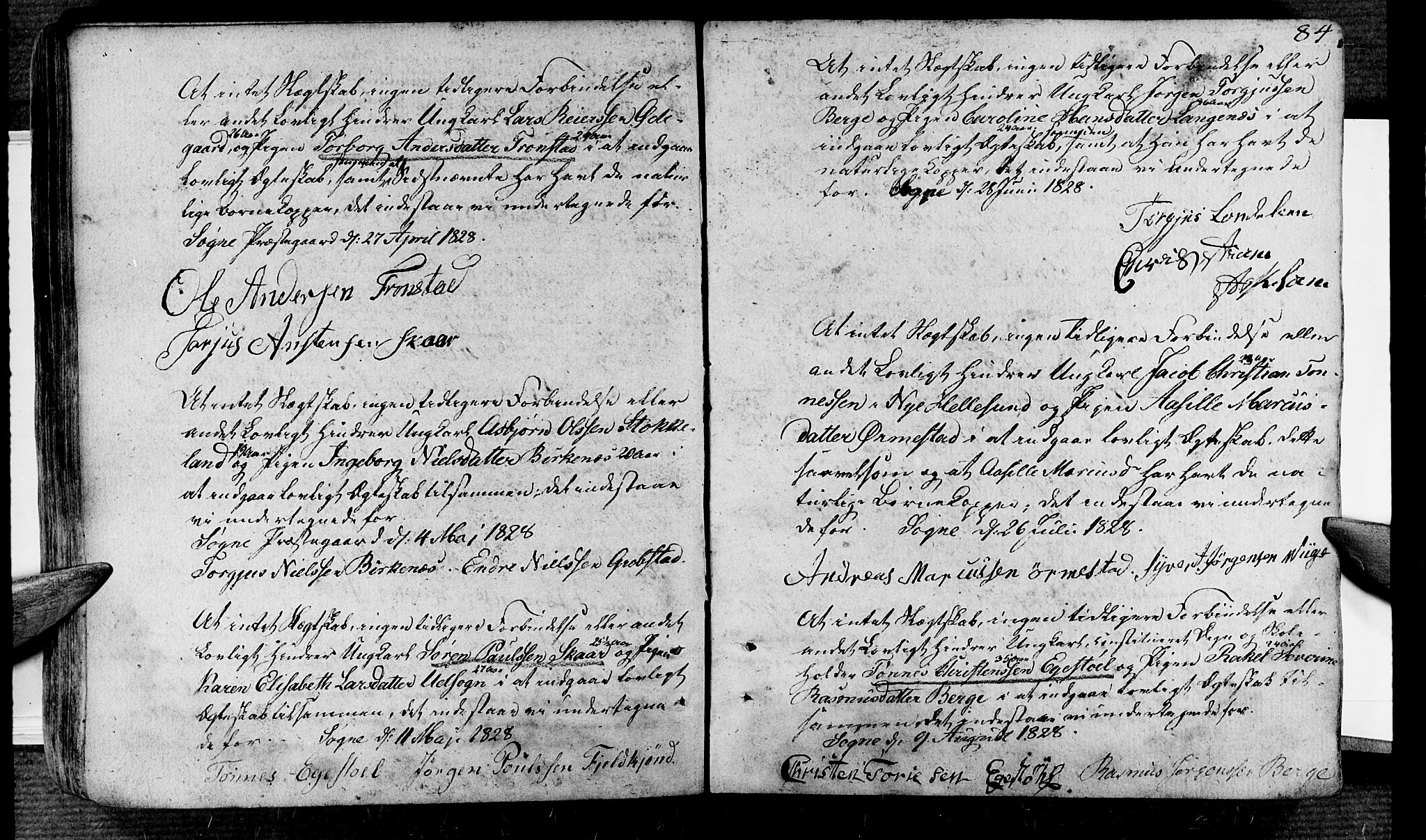 Søgne sokneprestkontor, AV/SAK-1111-0037/F/Fa/Fab/L0007: Parish register (official) no. A 7, 1791-1851, p. 84