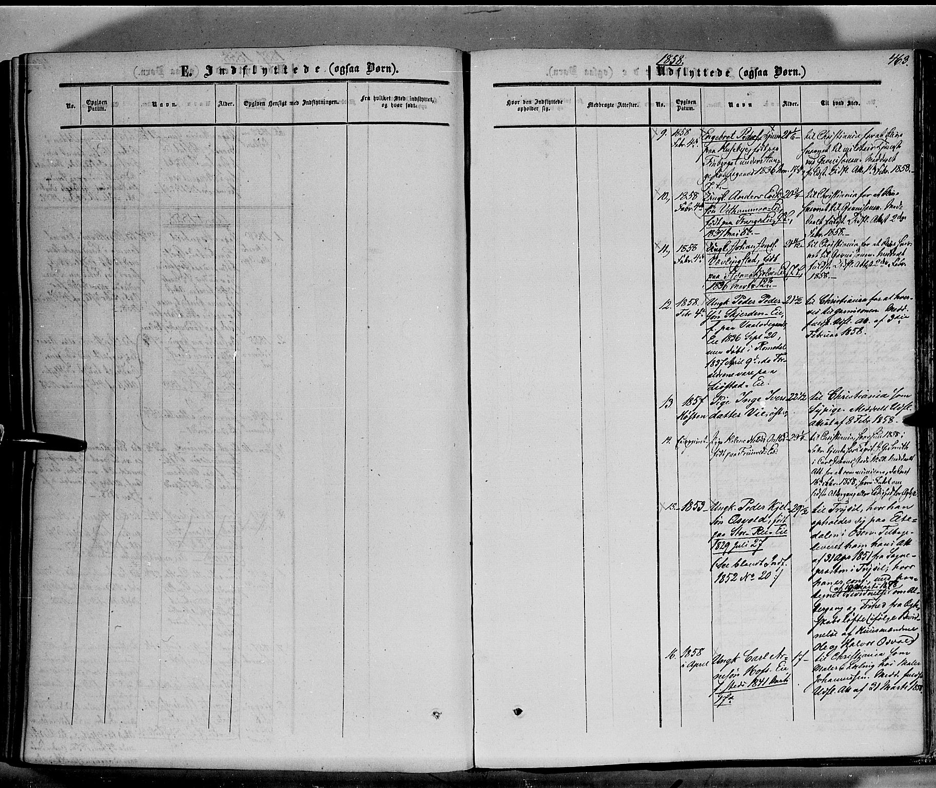 Stange prestekontor, SAH/PREST-002/K/L0012: Parish register (official) no. 12, 1852-1862, p. 463
