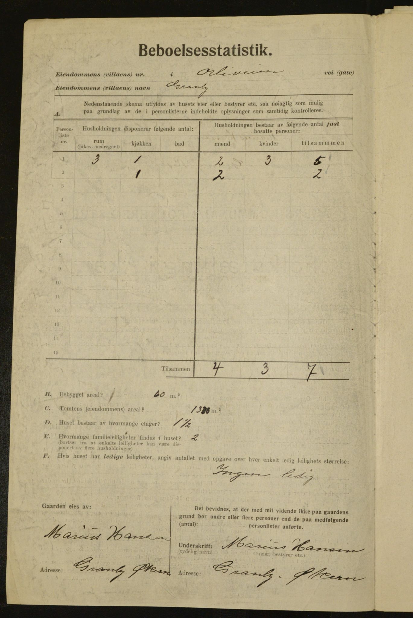 , Municipal Census 1923 for Aker, 1923, p. 35386