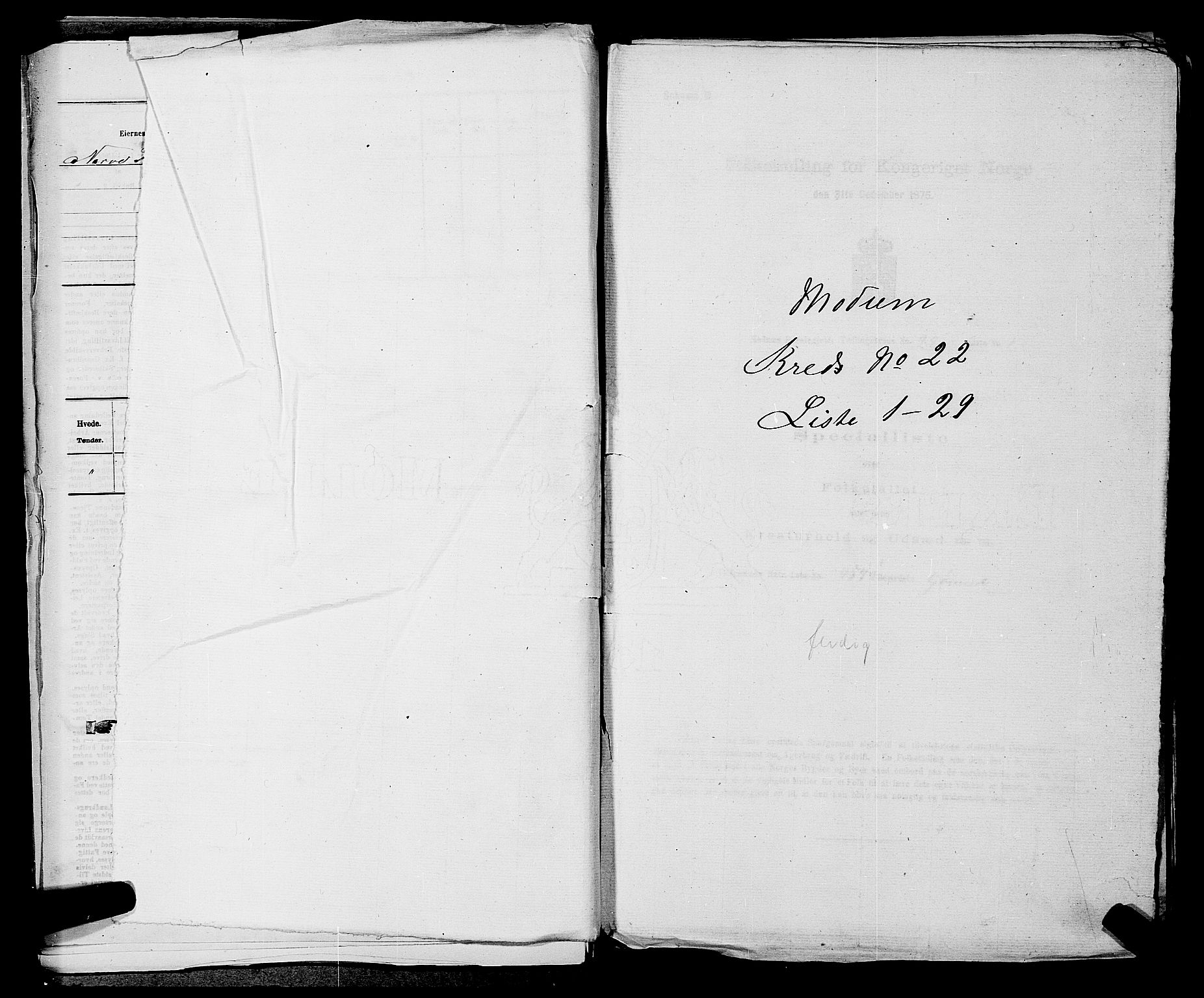 SAKO, 1875 census for 0623P Modum, 1875, p. 2663