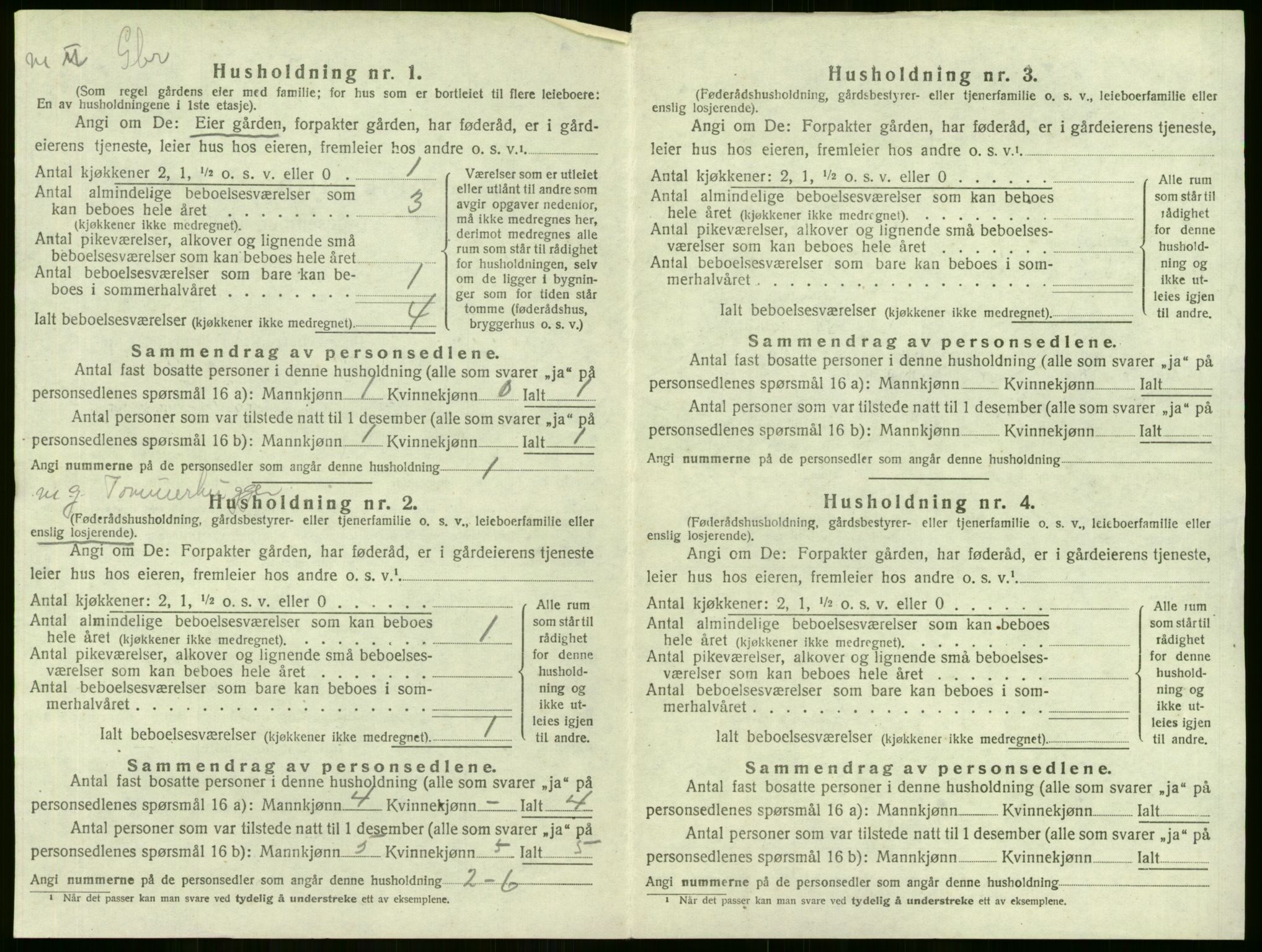 SAKO, 1920 census for Lier, 1920, p. 1268