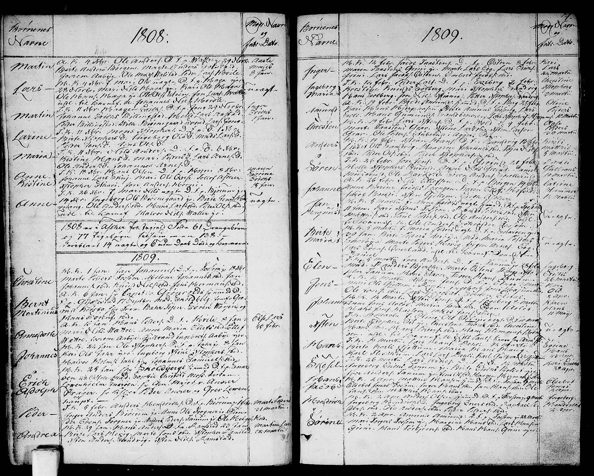 Asker prestekontor Kirkebøker, SAO/A-10256a/F/Fa/L0005: Parish register (official) no. I 5, 1807-1813, p. 7