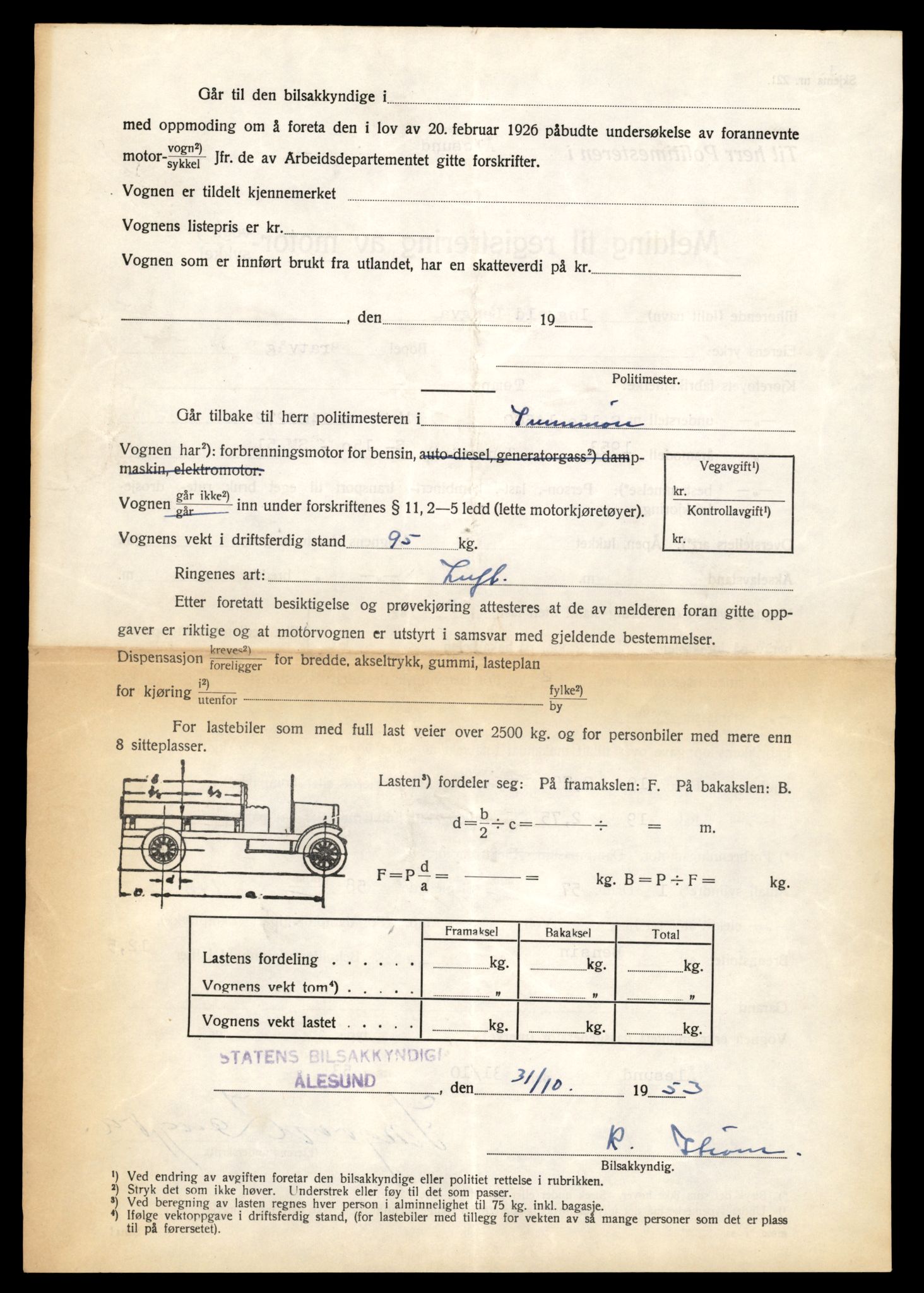 Møre og Romsdal vegkontor - Ålesund trafikkstasjon, AV/SAT-A-4099/F/Fe/L0037: Registreringskort for kjøretøy T 13031 - T 13179, 1927-1998, p. 328