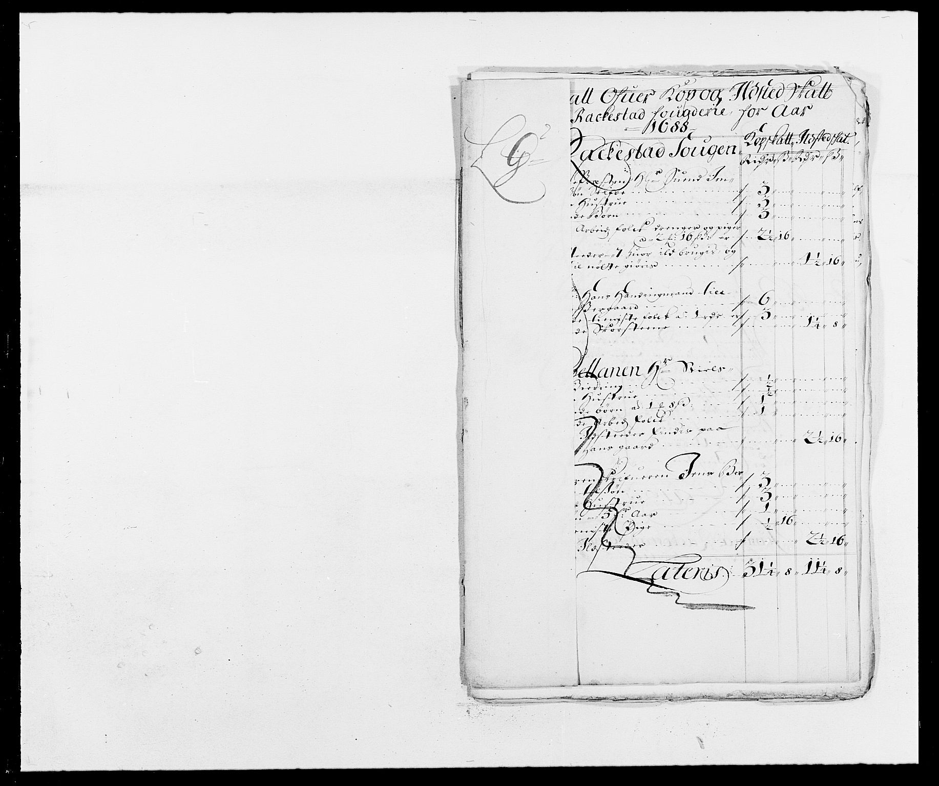 Rentekammeret inntil 1814, Reviderte regnskaper, Fogderegnskap, RA/EA-4092/R05/L0276: Fogderegnskap Rakkestad, 1683-1688, p. 236