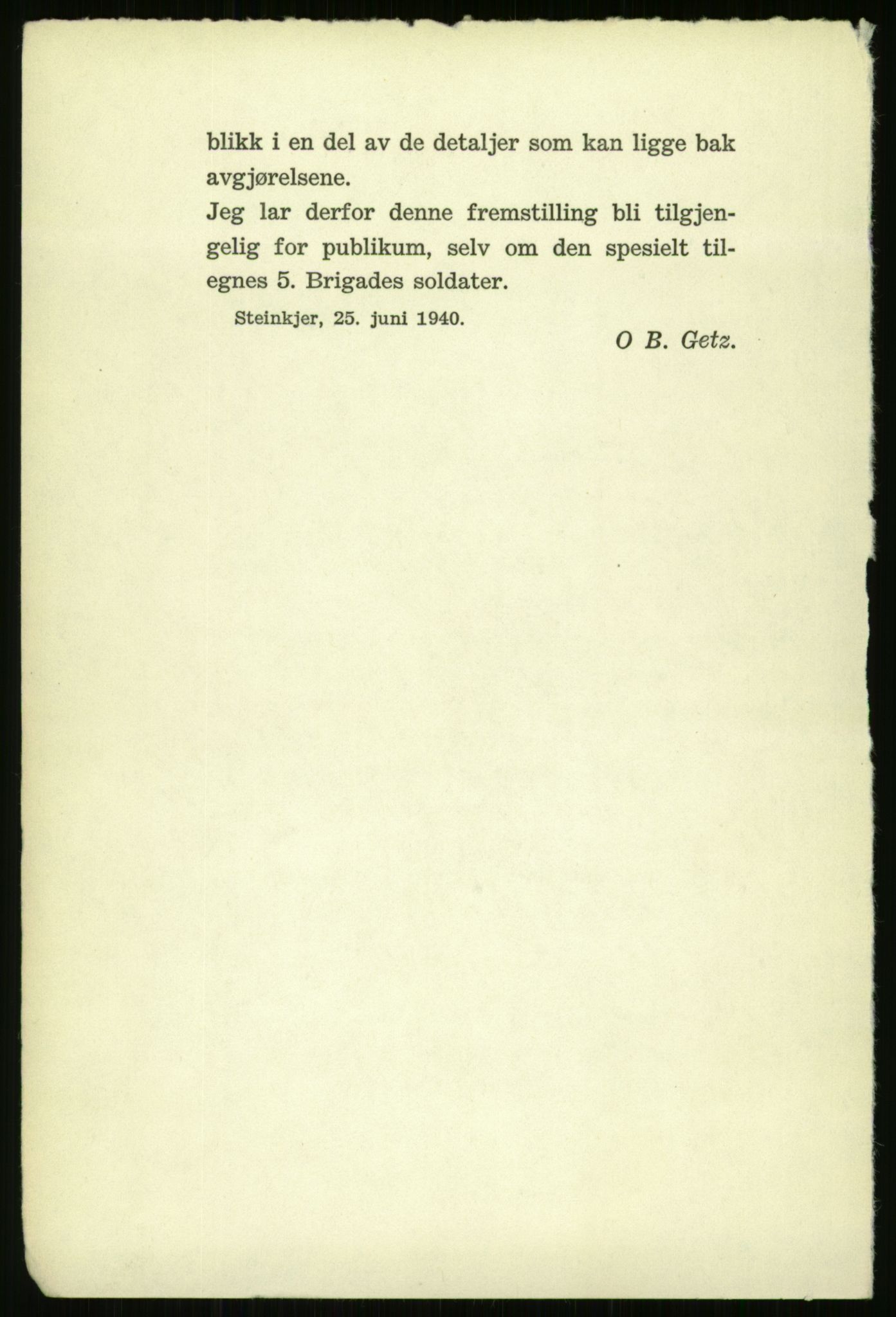 Forsvaret, Forsvarets krigshistoriske avdeling, AV/RA-RAFA-2017/Y/Yb/L0116: II-C-11-560-563  -  5. Divisjon., 1940, p. 64