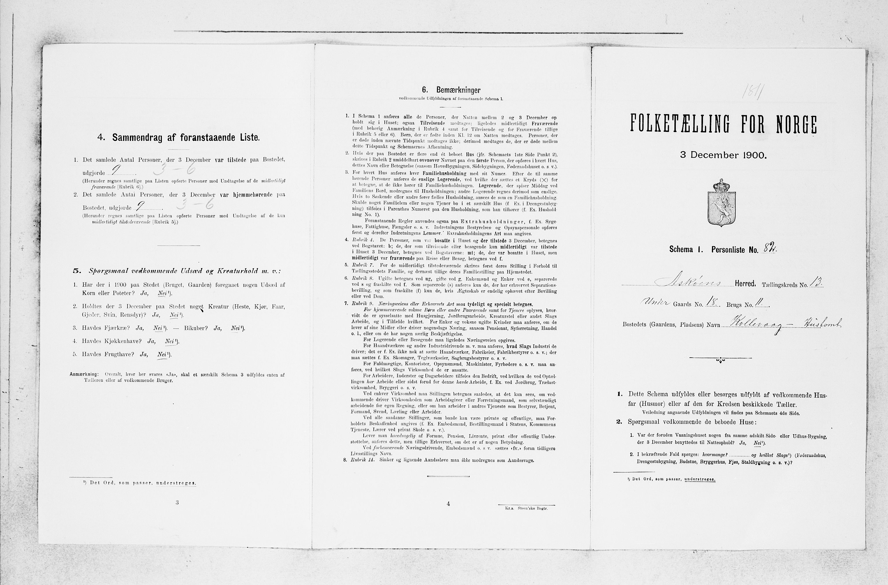 SAB, 1900 census for Askøy, 1900, p. 1940