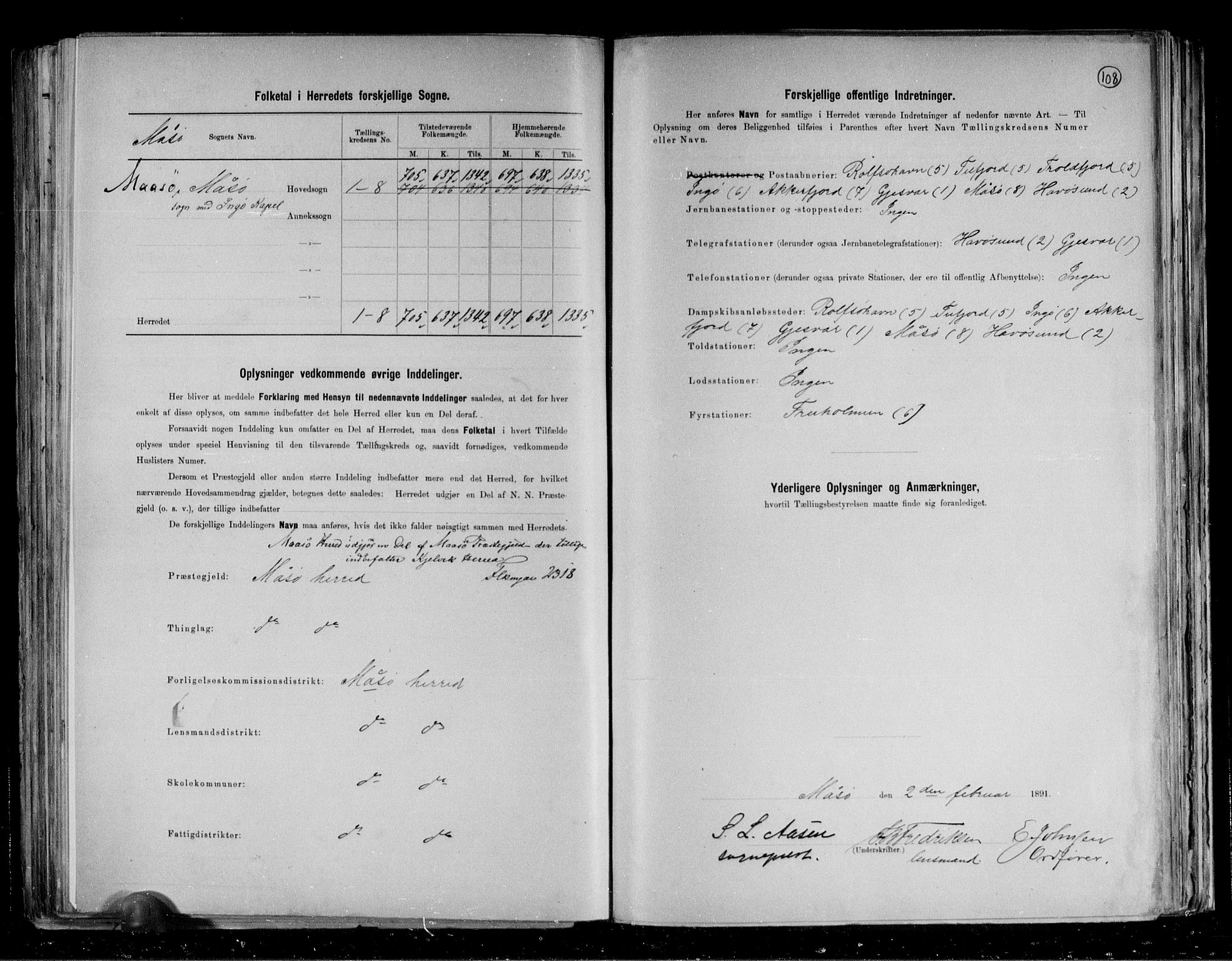 RA, 1891 census for 2018 Måsøy, 1891, p. 3