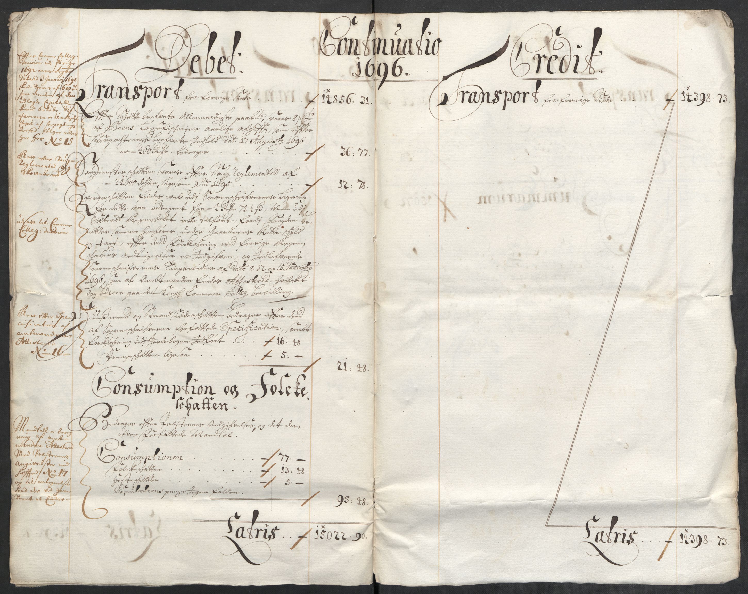 Rentekammeret inntil 1814, Reviderte regnskaper, Fogderegnskap, AV/RA-EA-4092/R43/L2546: Fogderegnskap Lista og Mandal, 1696-1697, p. 11