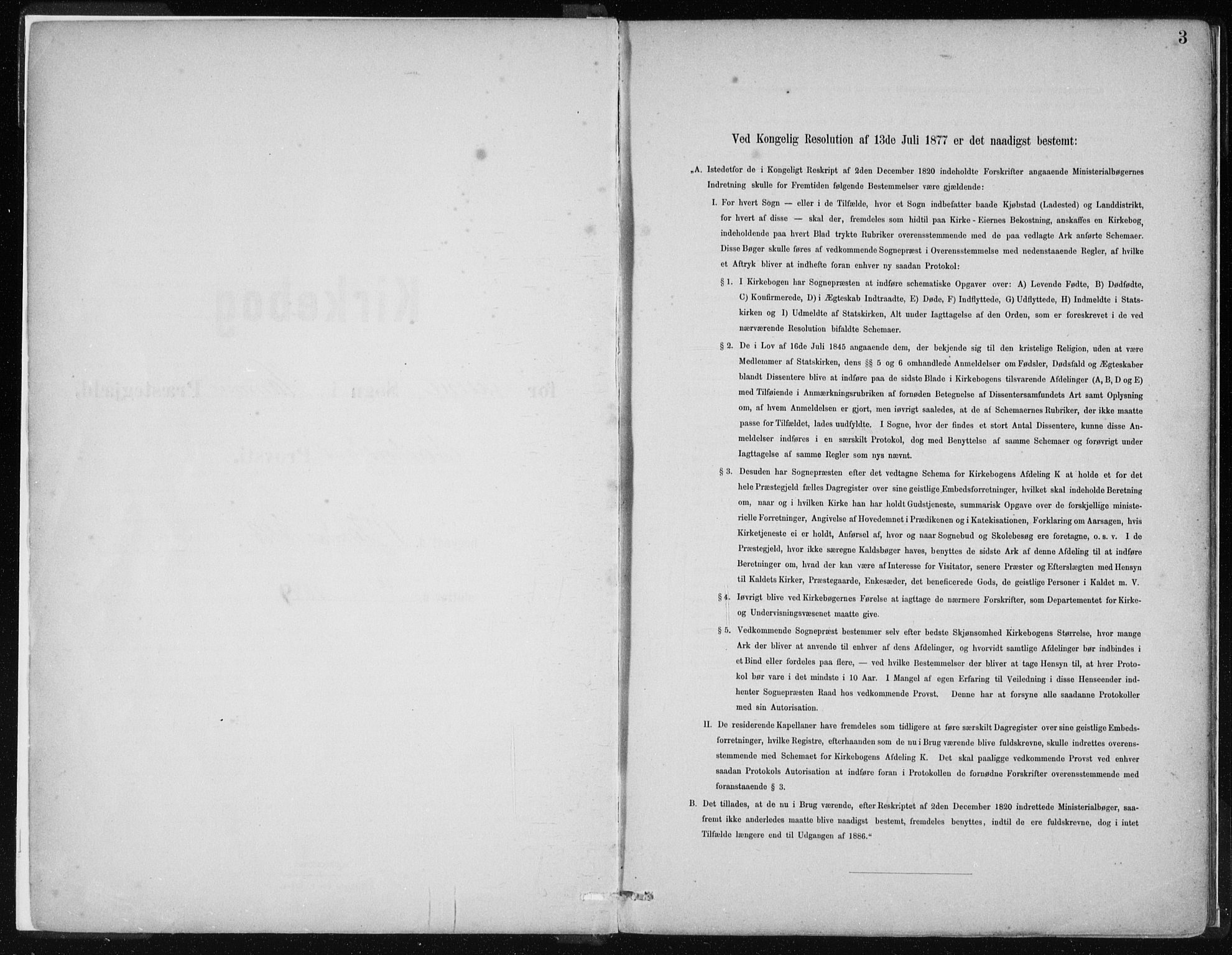 Hamre sokneprestembete, AV/SAB-A-75501/H/Ha/Haa/Haad/L0001: Parish register (official) no. D  1, 1882-1906, p. 3