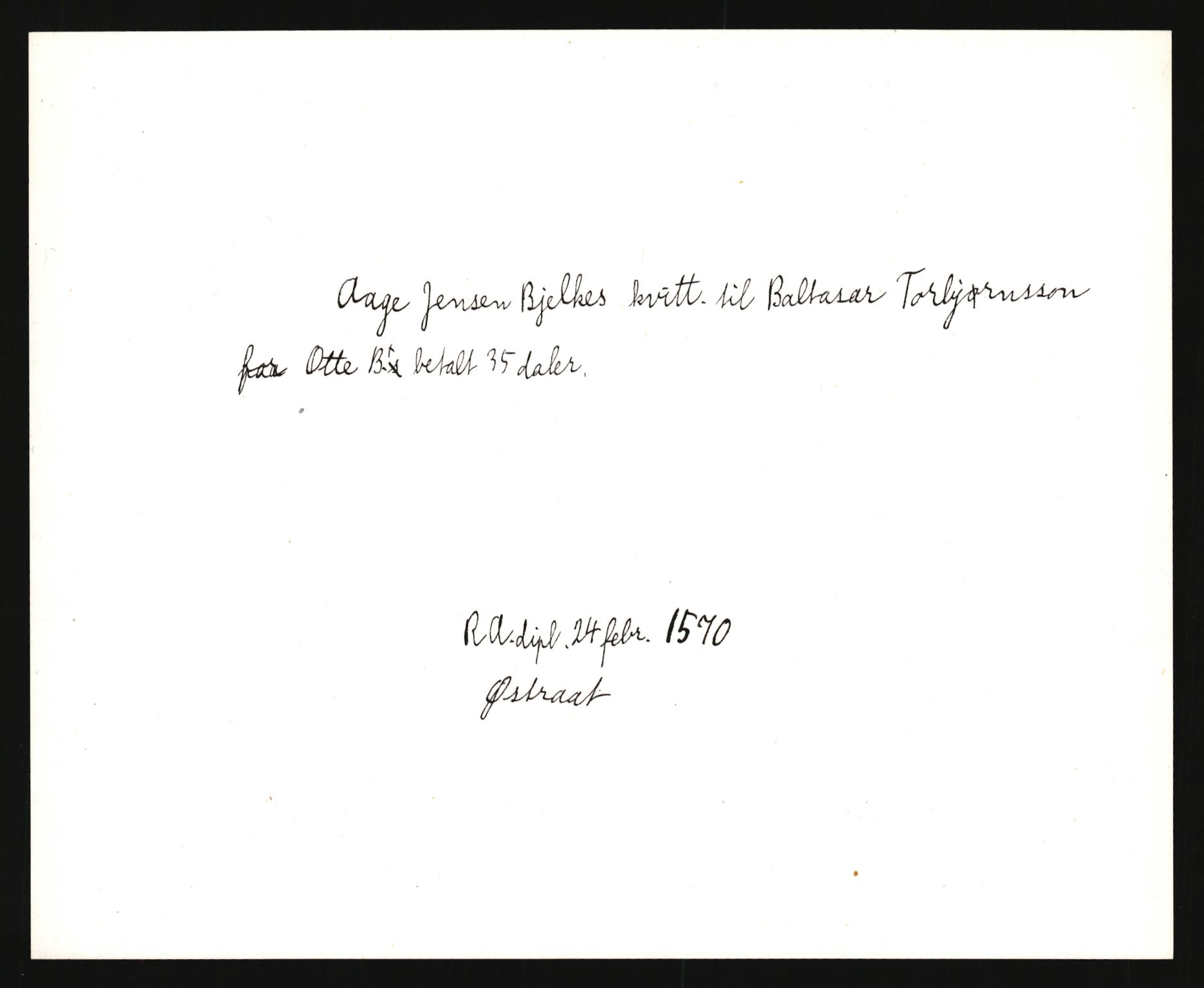 Riksarkivets diplomsamling, AV/RA-EA-5965/F35/F35e/L0034: Registreringssedler Nordland, Troms og ikke stedfestede ("uplasserte") sedler, 1400-1700, p. 423