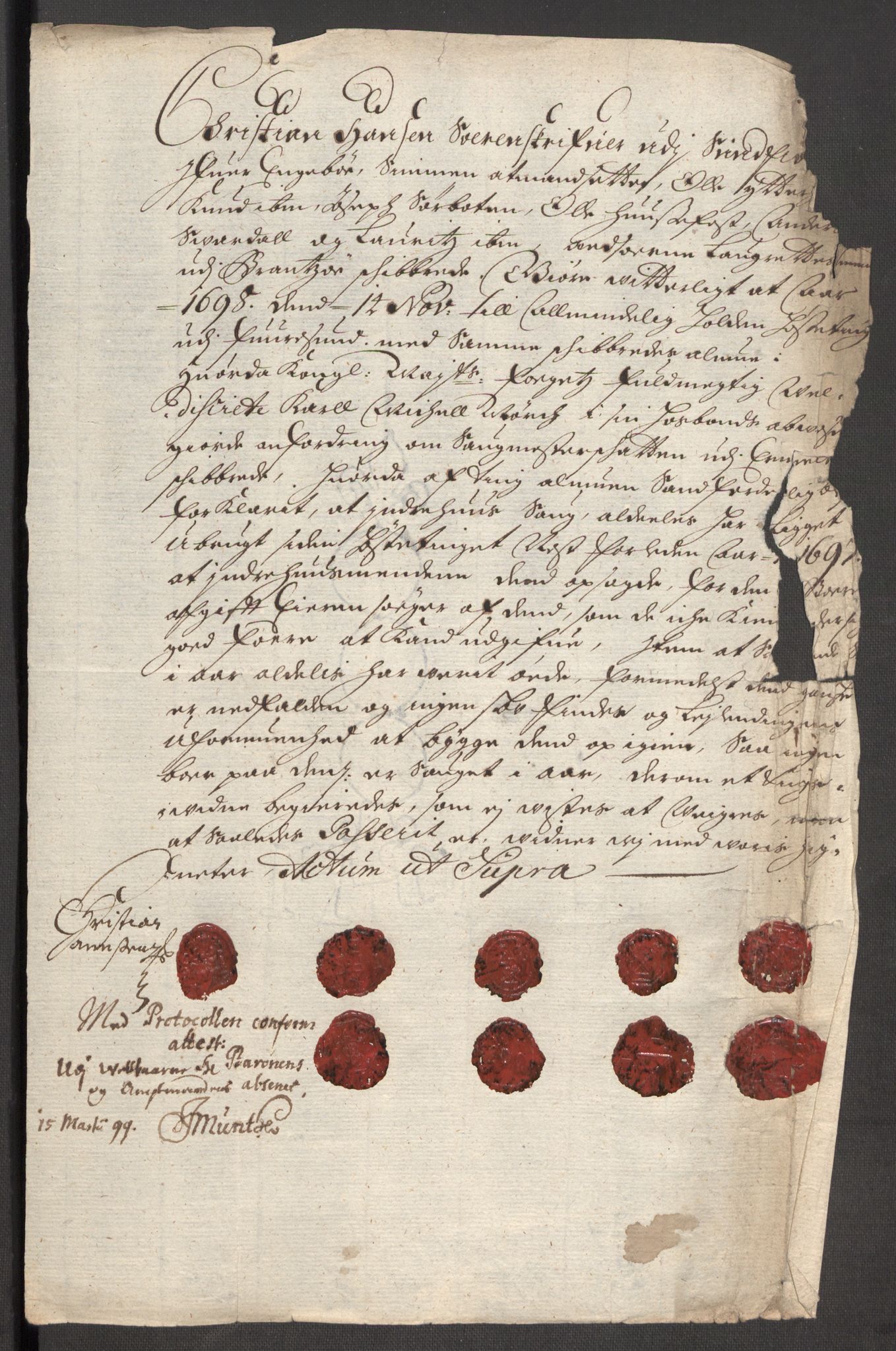 Rentekammeret inntil 1814, Reviderte regnskaper, Fogderegnskap, AV/RA-EA-4092/R53/L3423: Fogderegnskap Sunn- og Nordfjord, 1697-1698, p. 271