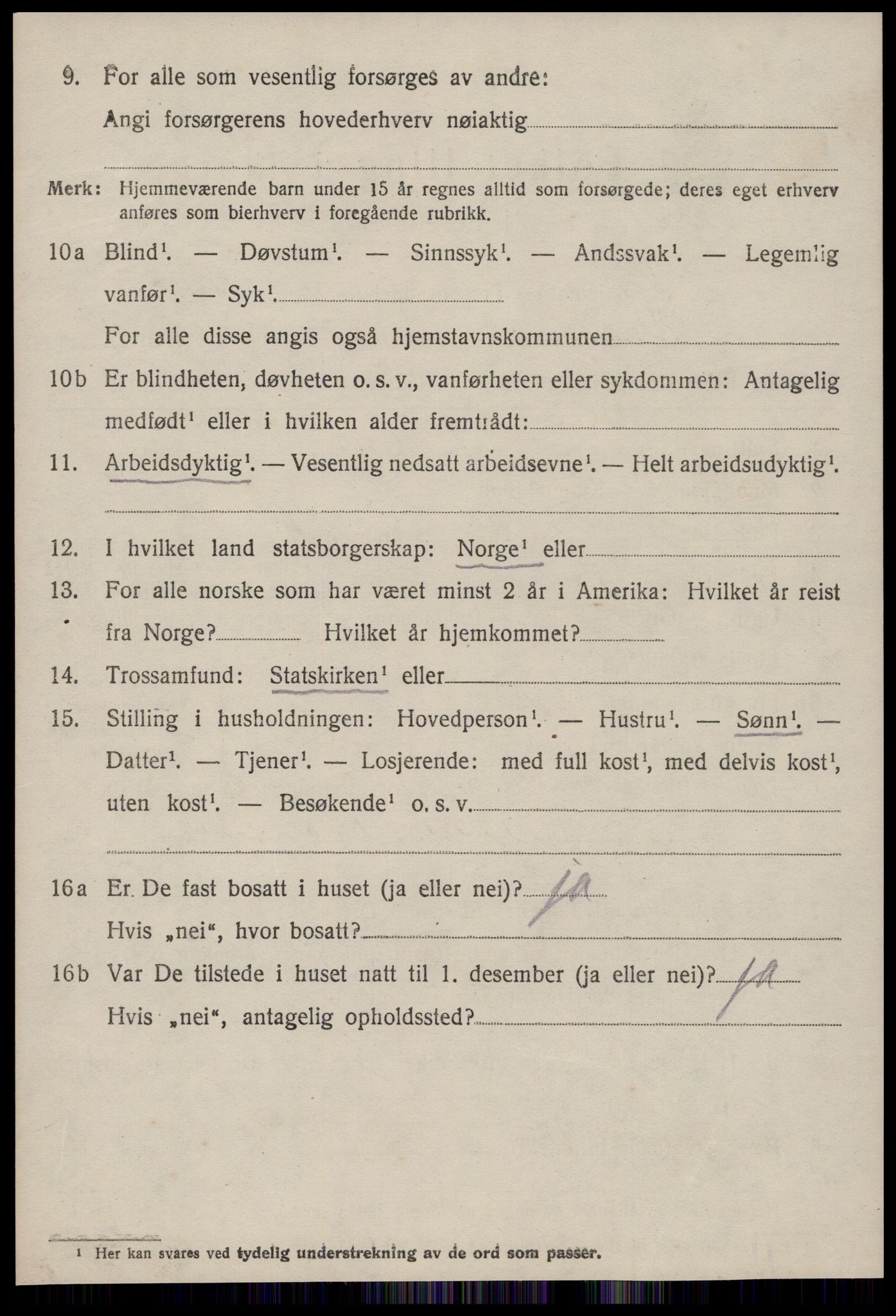 SAT, 1920 census for Fræna, 1920, p. 6918