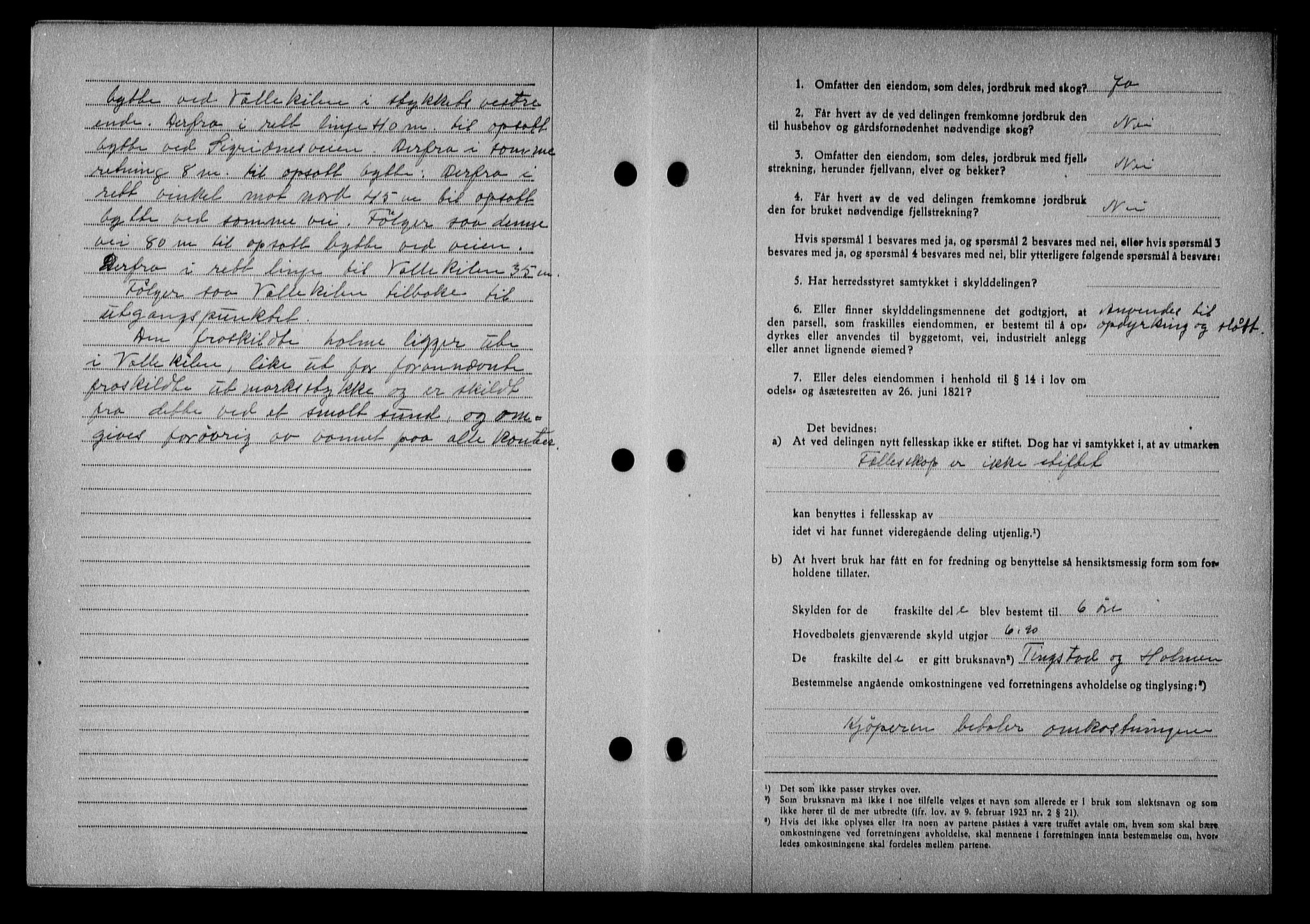 Nedenes sorenskriveri, AV/SAK-1221-0006/G/Gb/Gba/L0051: Mortgage book no. A-V, 1943-1944, Diary no: : 533/1944