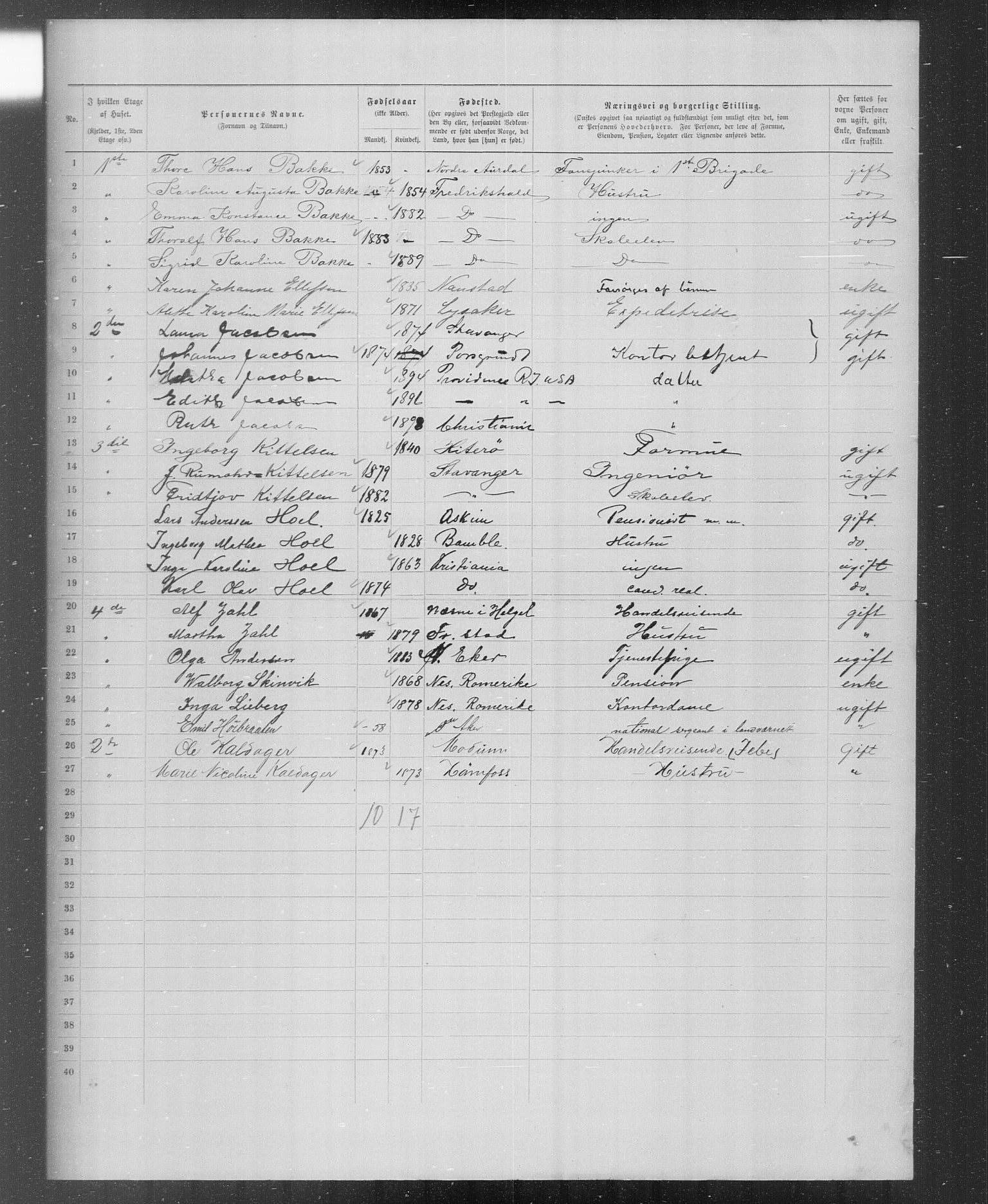 OBA, Municipal Census 1899 for Kristiania, 1899, p. 4772