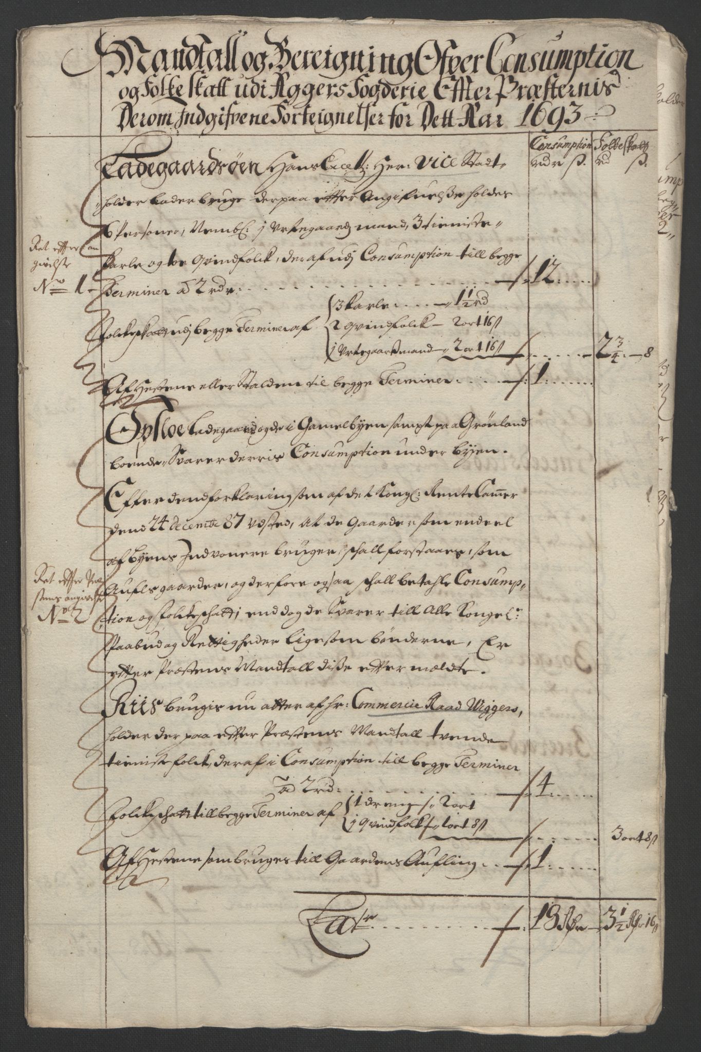 Rentekammeret inntil 1814, Reviderte regnskaper, Fogderegnskap, AV/RA-EA-4092/R08/L0426: Fogderegnskap Aker, 1692-1693, p. 363