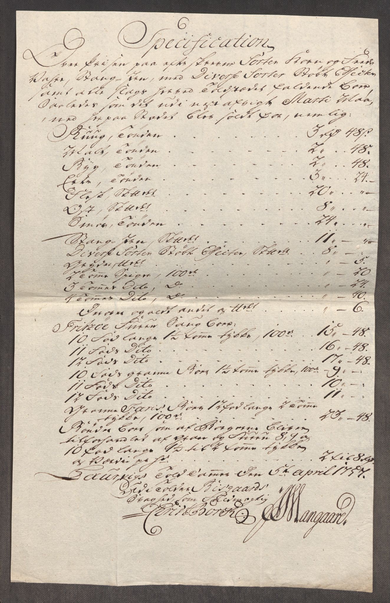 Rentekammeret inntil 1814, Realistisk ordnet avdeling, AV/RA-EA-4070/Oe/L0005: [Ø1]: Priskuranter, 1753-1757, p. 813