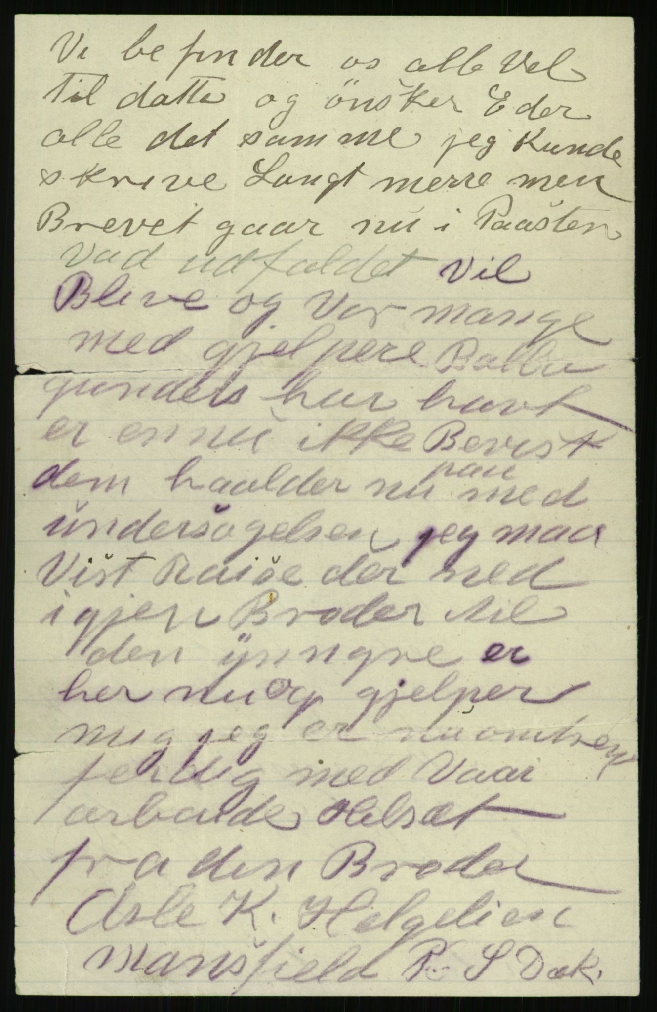 Samlinger til kildeutgivelse, Amerikabrevene, AV/RA-EA-4057/F/L0019: Innlån fra Buskerud: Fonnem - Kristoffersen, 1838-1914, p. 768