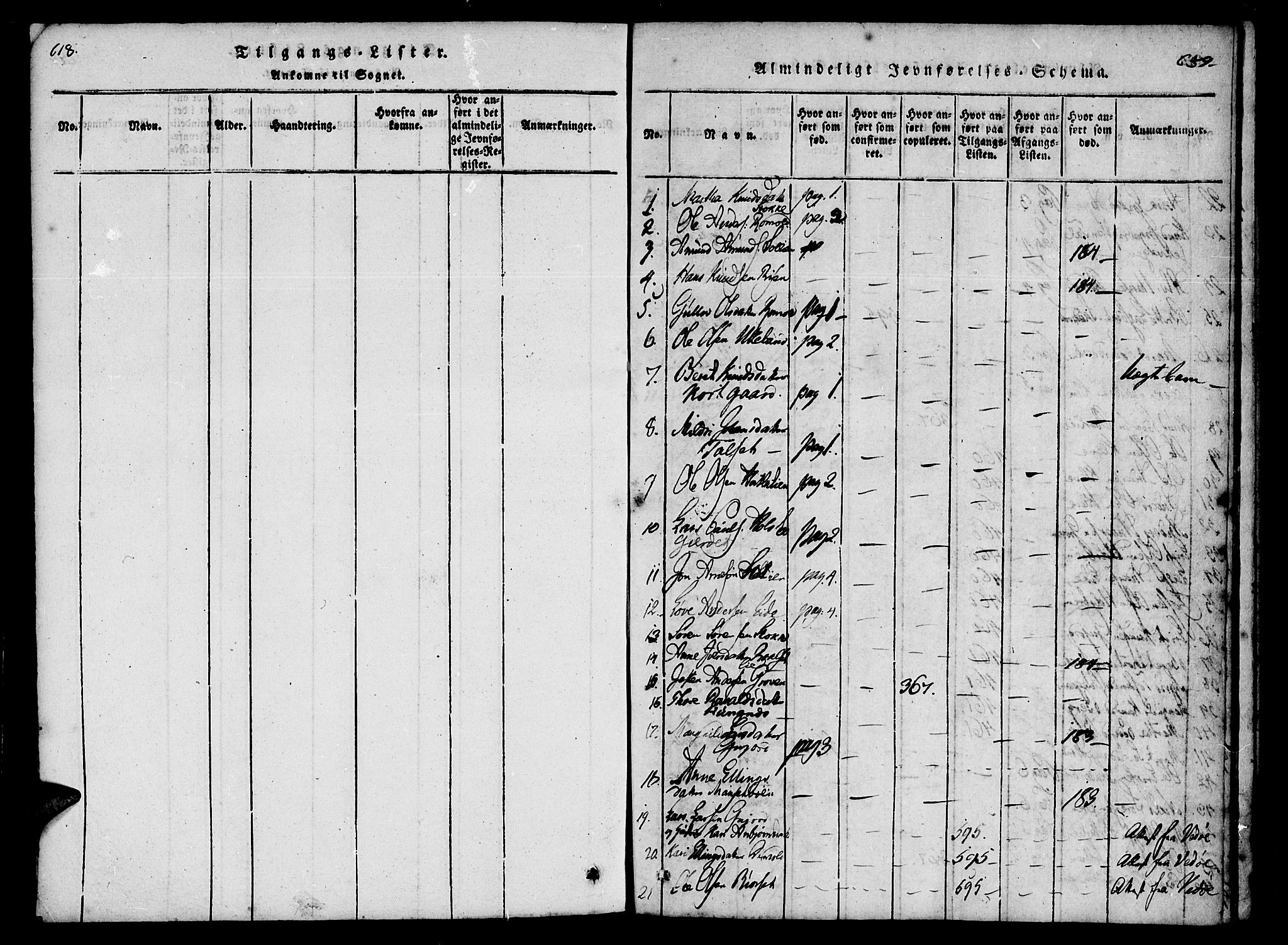 Ministerialprotokoller, klokkerbøker og fødselsregistre - Møre og Romsdal, AV/SAT-A-1454/557/L0679: Parish register (official) no. 557A01, 1818-1843, p. 638-639