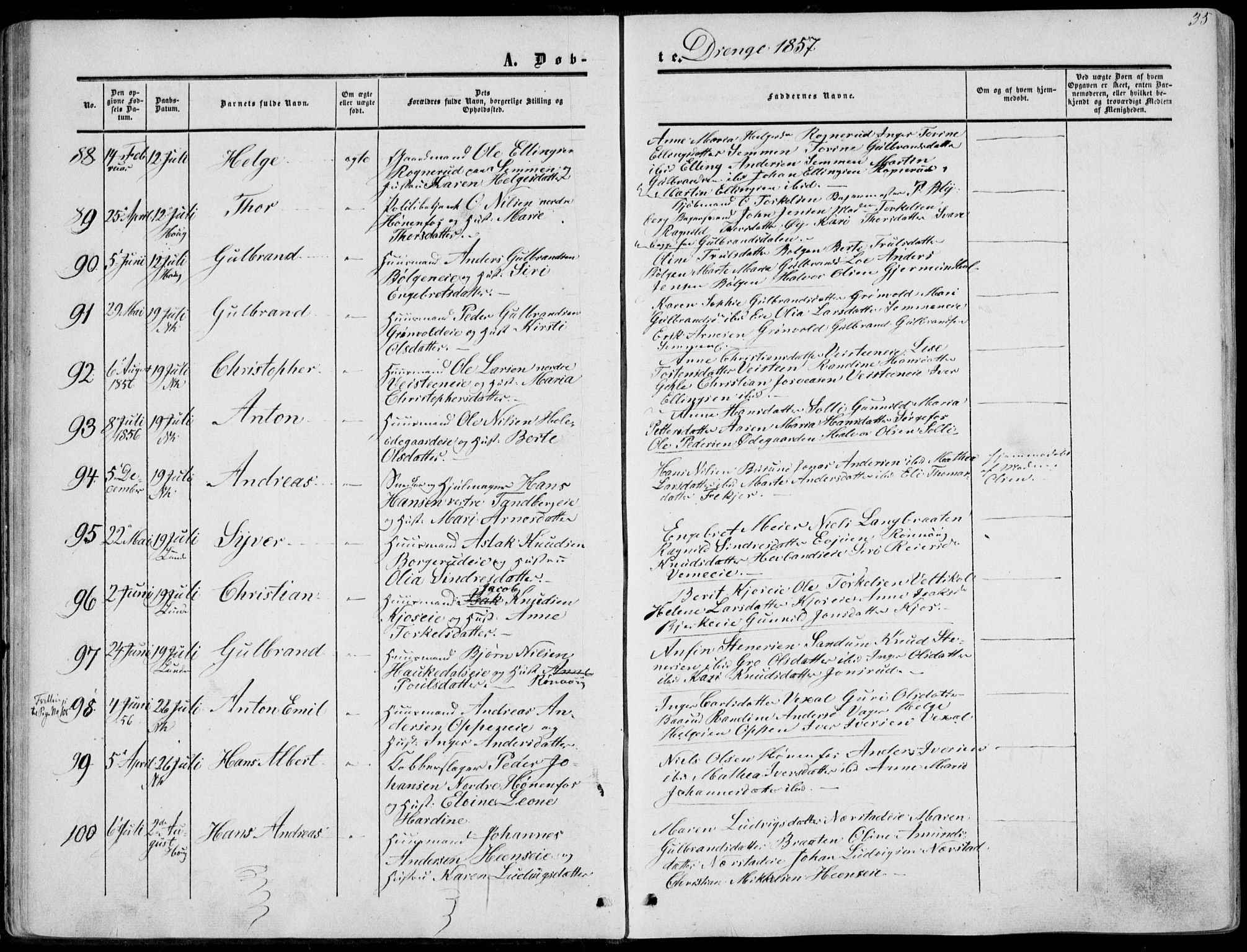 Norderhov kirkebøker, SAKO/A-237/F/Fa/L0012: Parish register (official) no. 12, 1856-1865, p. 35