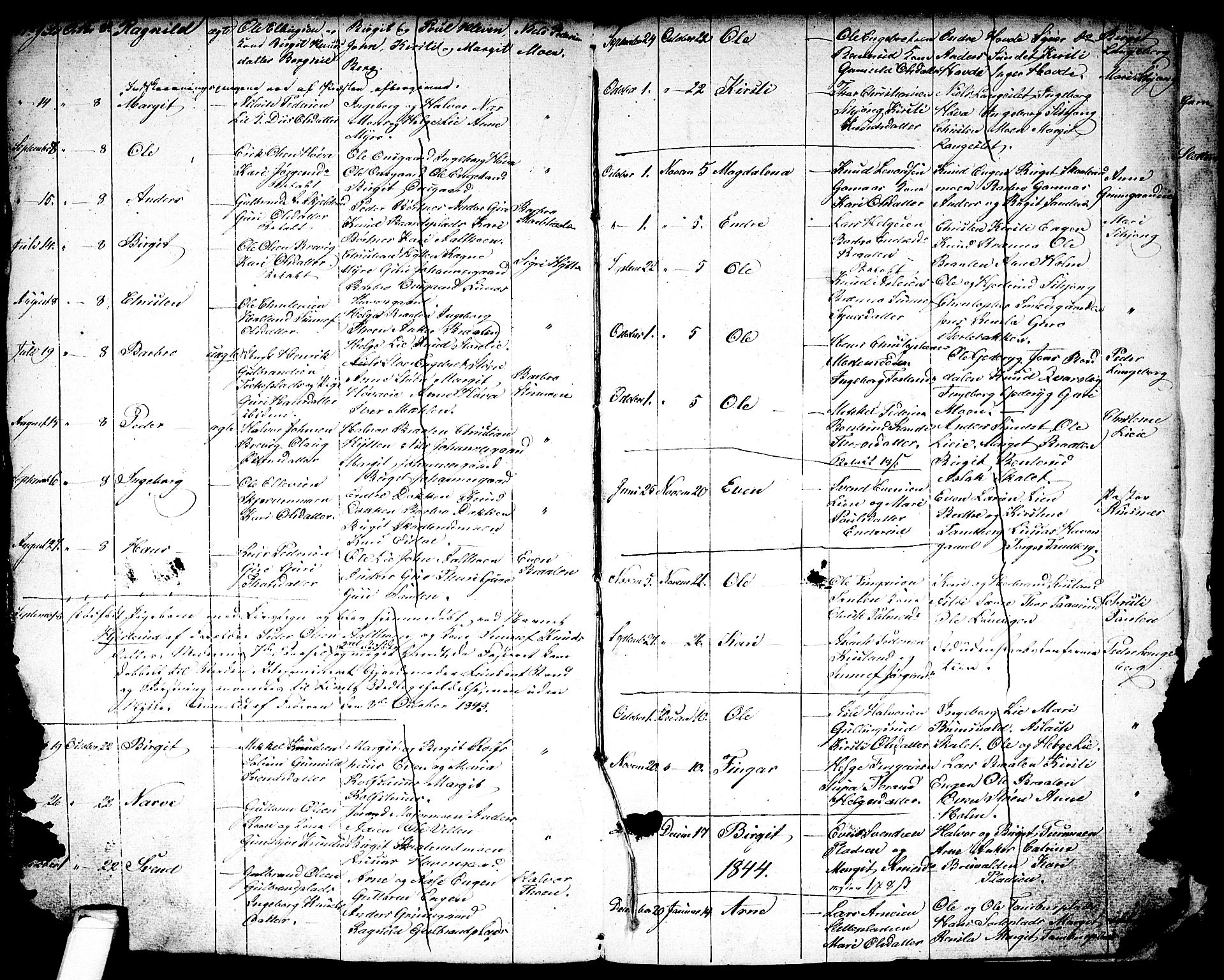 Nes kirkebøker, AV/SAKO-A-236/G/Ga/L0001: Parish register (copy) no. I 1, 1843-1872