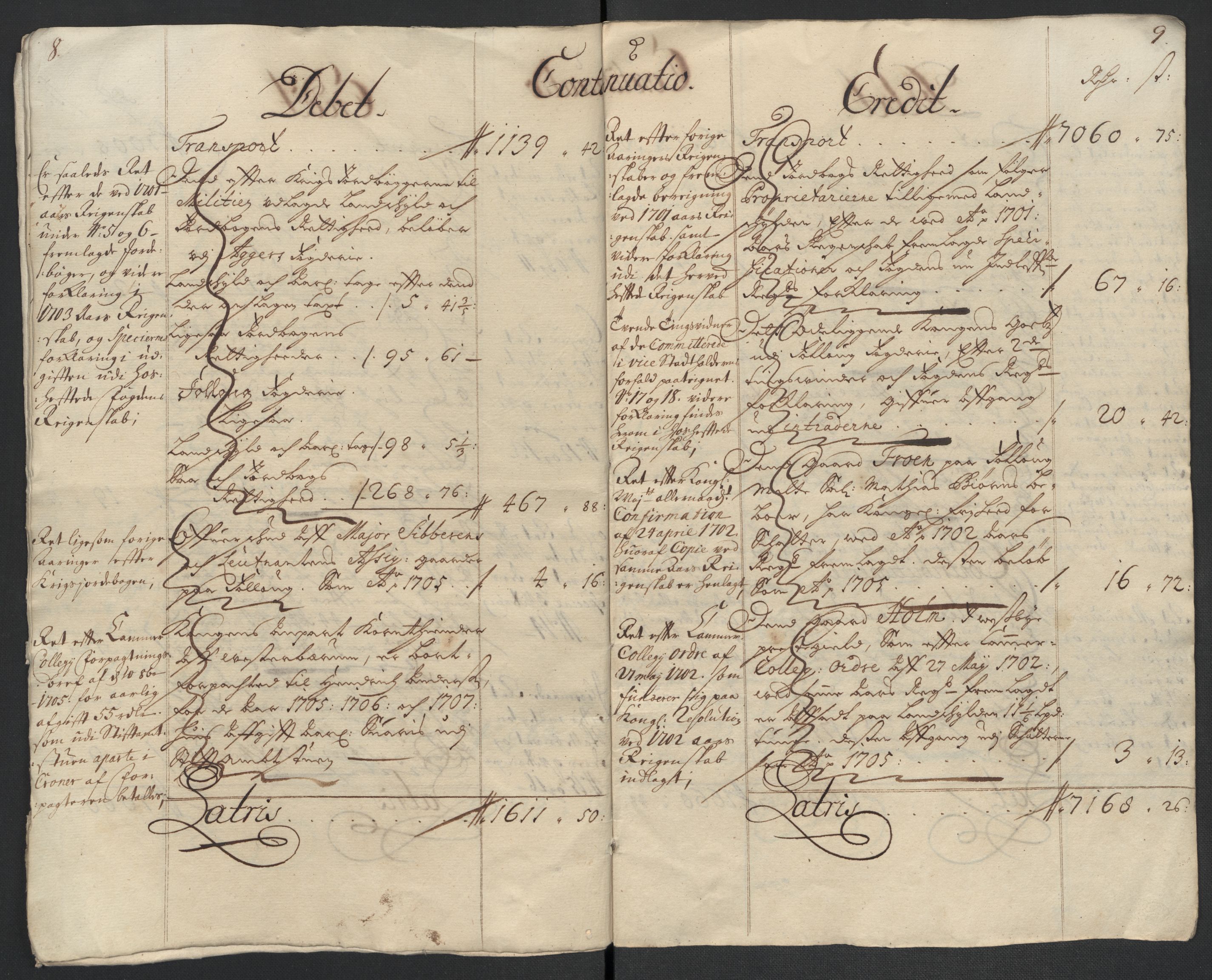 Rentekammeret inntil 1814, Reviderte regnskaper, Fogderegnskap, AV/RA-EA-4092/R10/L0446: Fogderegnskap Aker og Follo, 1705-1706, p. 155