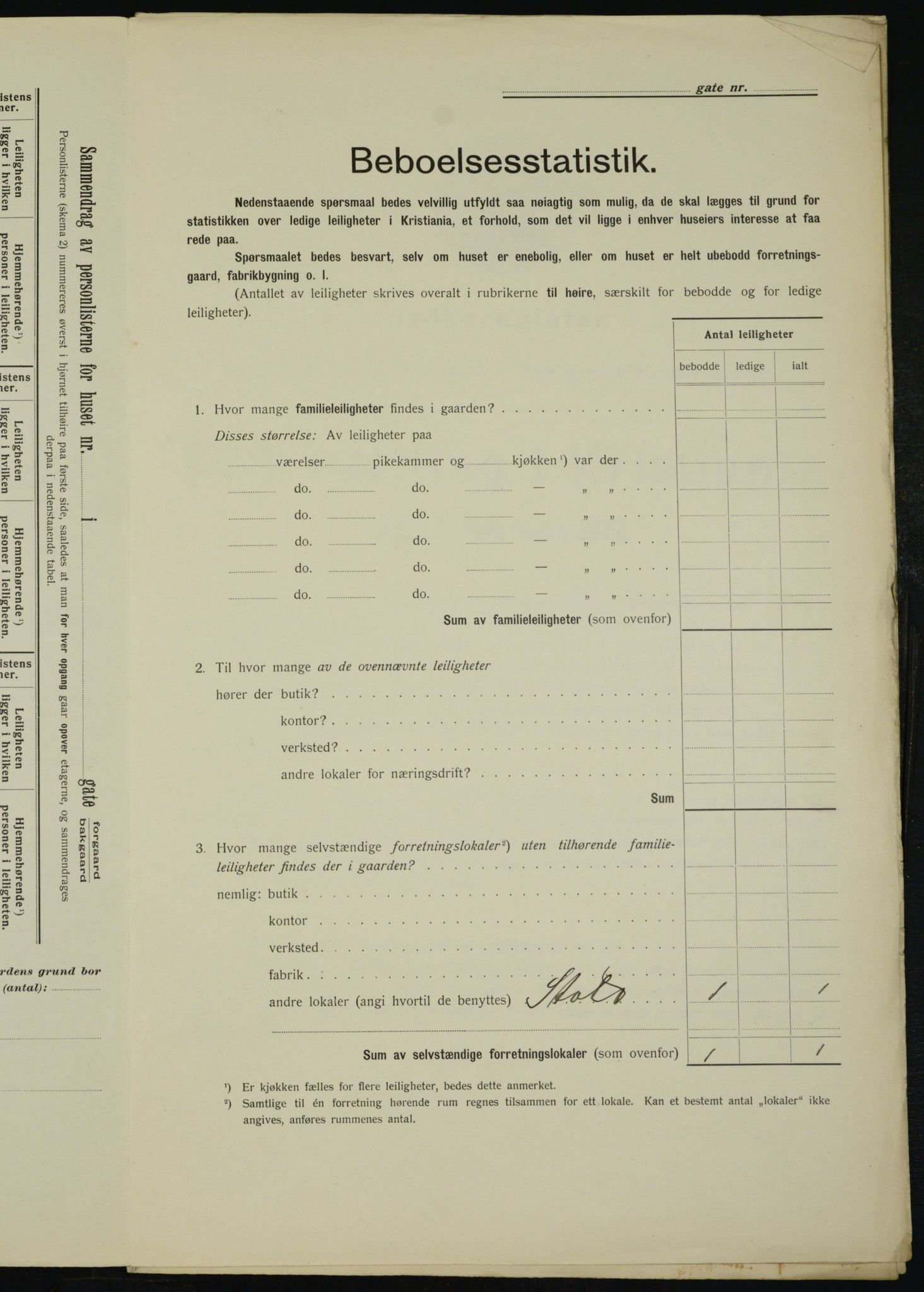 OBA, Municipal Census 1912 for Kristiania, 1912, p. 11647