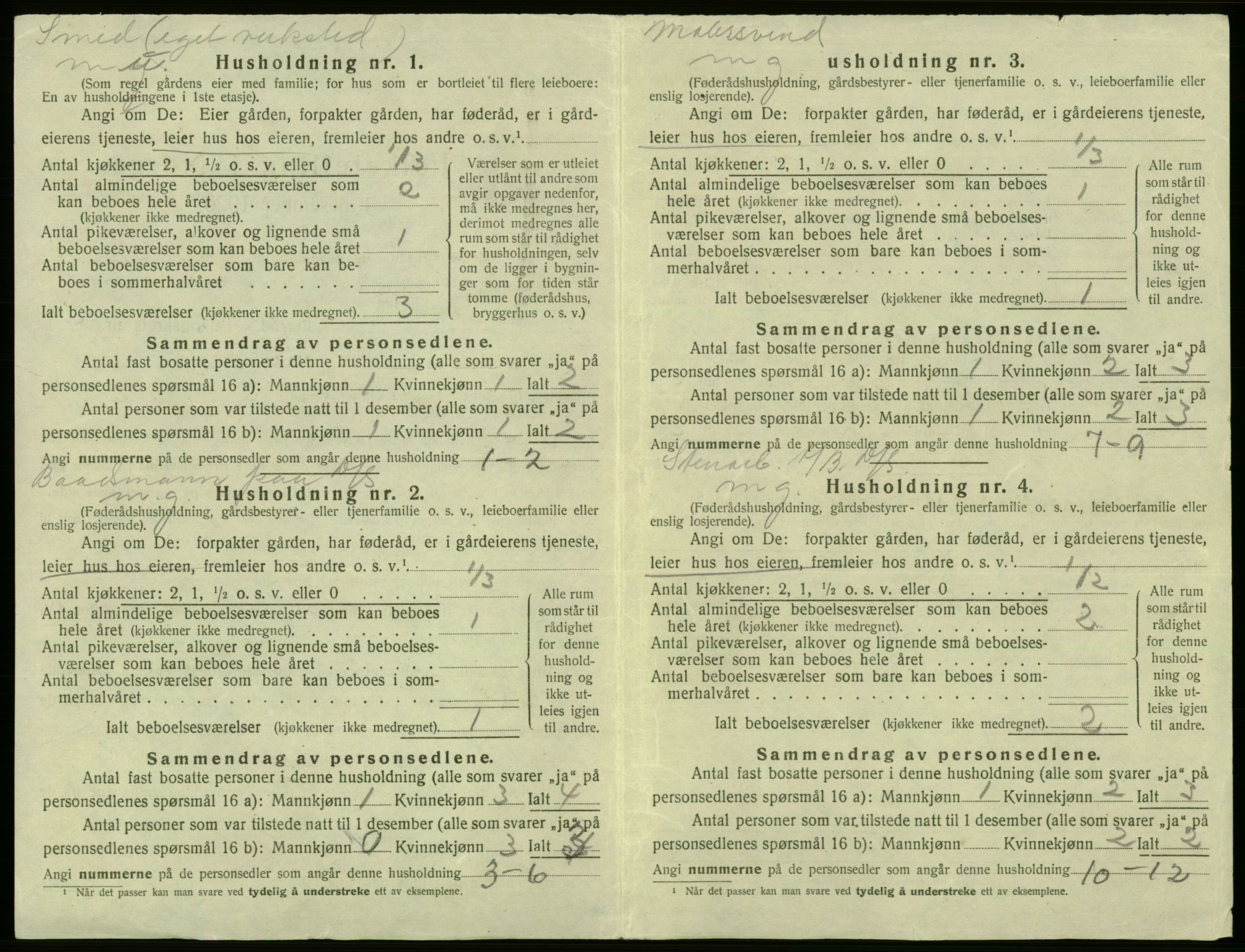 SAB, 1920 census for Laksevåg, 1920, p. 967