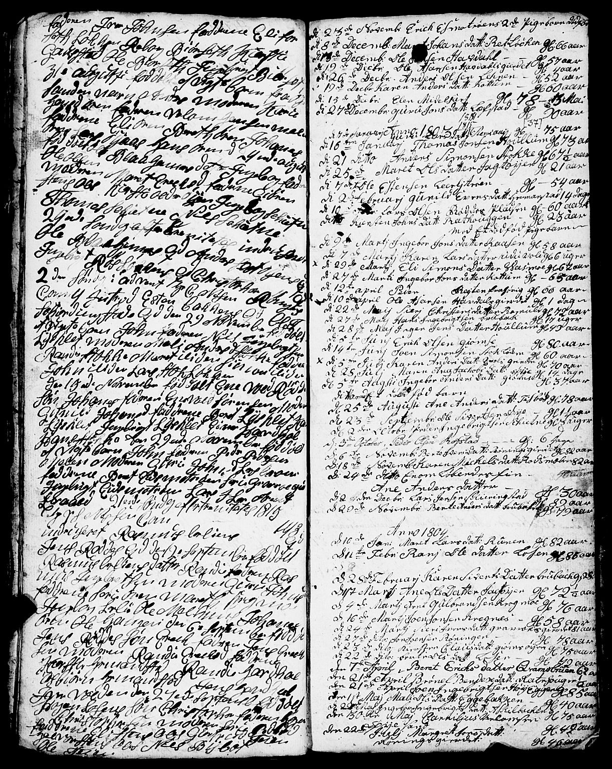 Ministerialprotokoller, klokkerbøker og fødselsregistre - Sør-Trøndelag, SAT/A-1456/691/L1091: Parish register (copy) no. 691C02, 1802-1815, p. 37